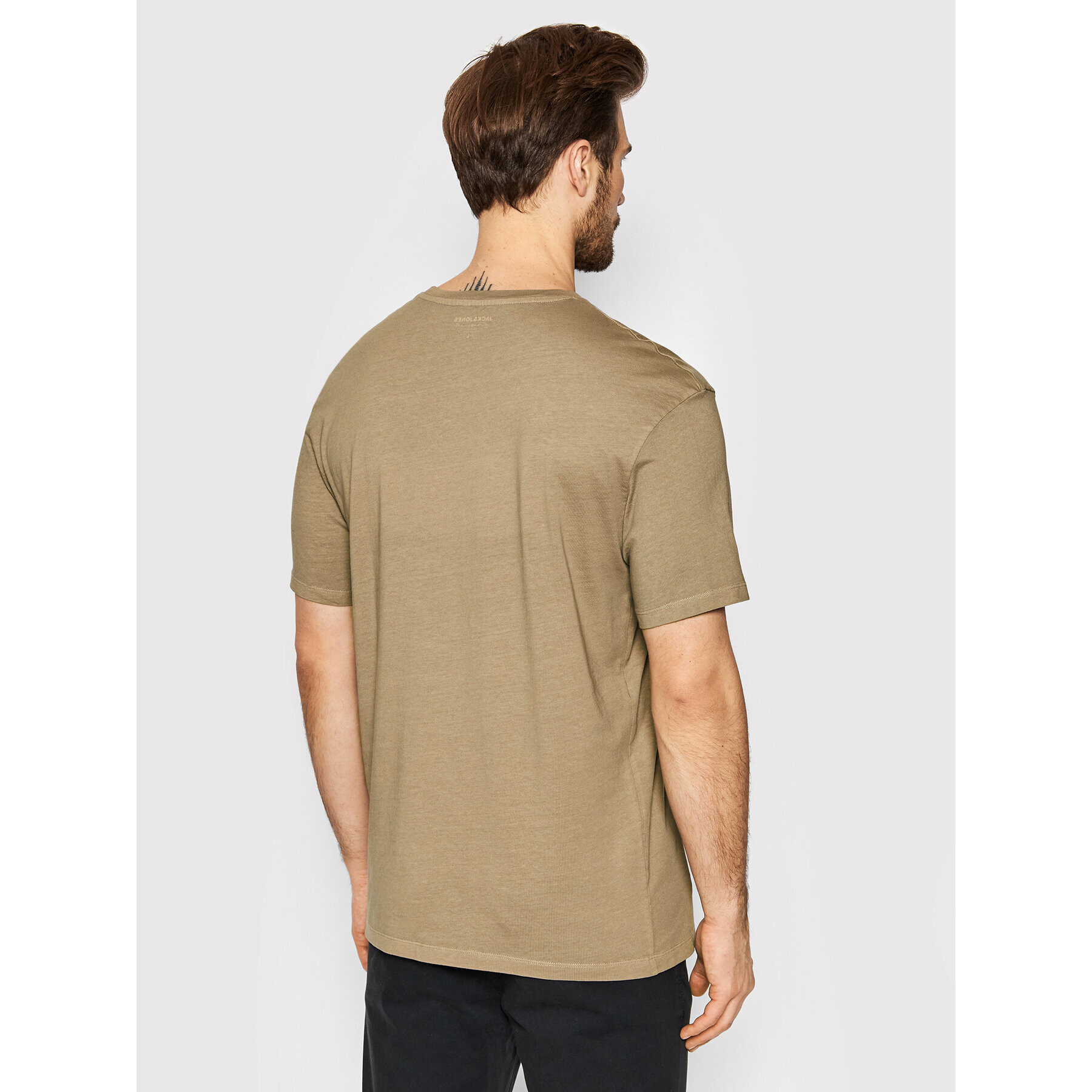 Jack&Jones T-Shirt Knockoutfade 12205956 Hnědá Relaxed Fit - Pepit.cz