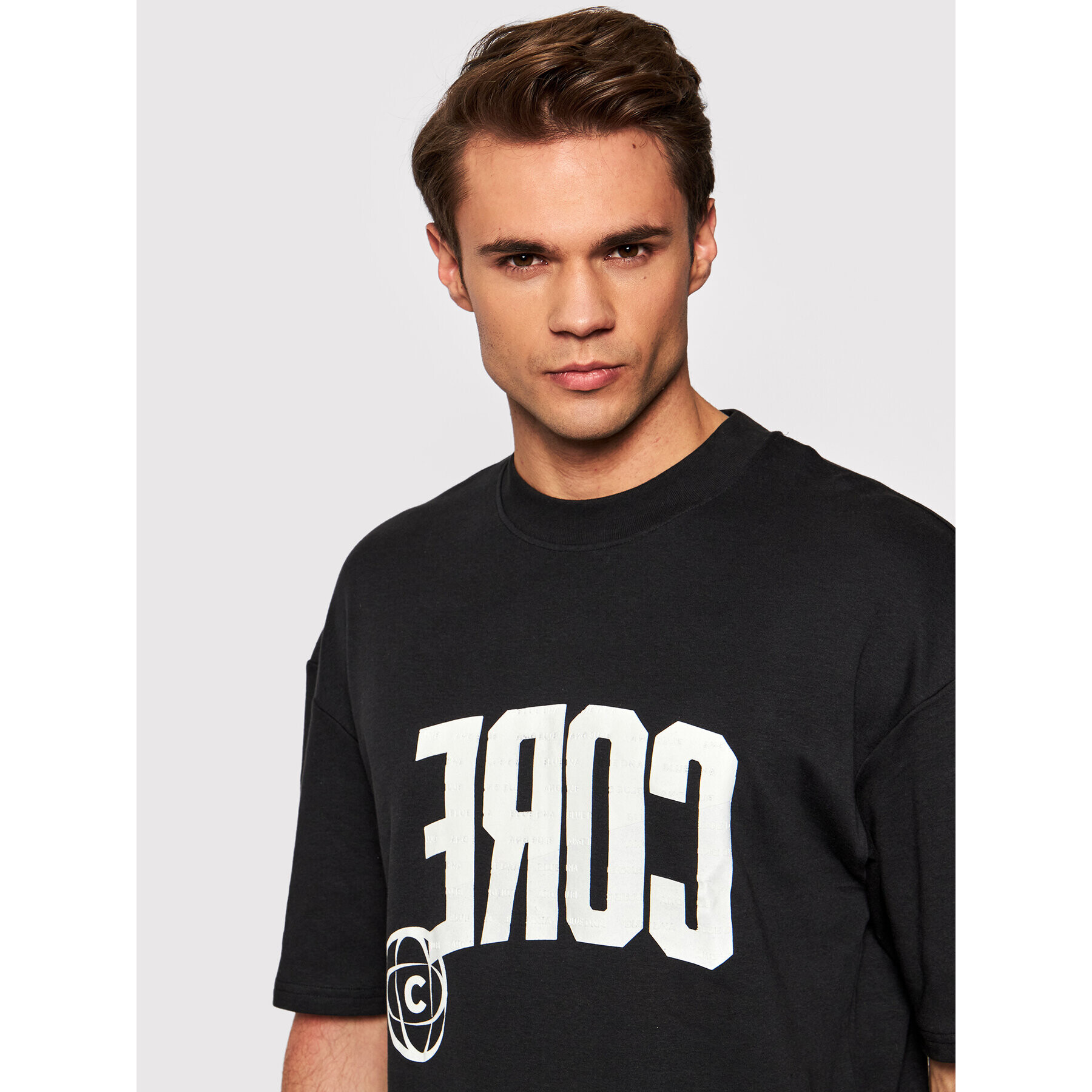 Jack&Jones T-Shirt Lett 12197963 Černá Loose Fit - Pepit.cz