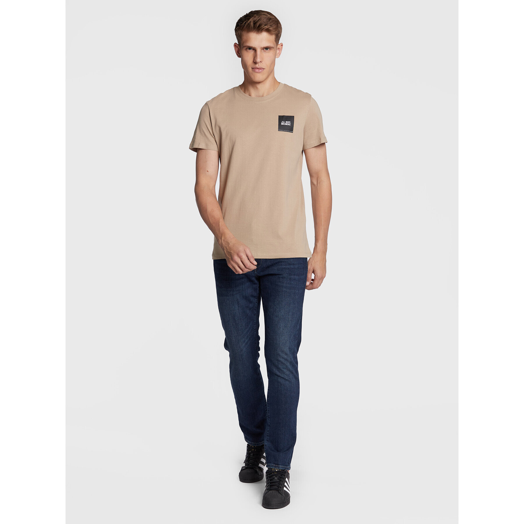 Jack&Jones T-Shirt Lock 12213248 Béžová Regular Fit - Pepit.cz