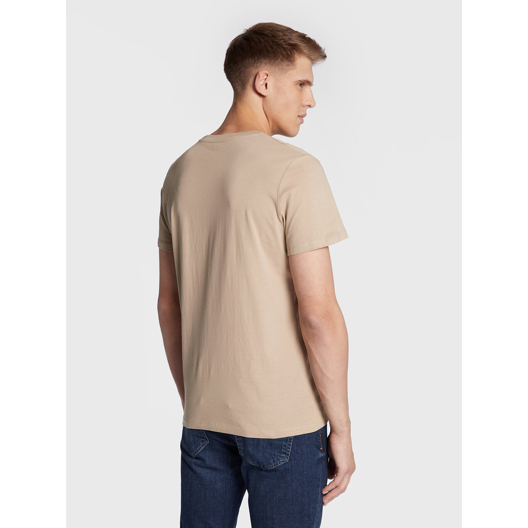 Jack&Jones T-Shirt Lock 12213248 Béžová Regular Fit - Pepit.cz