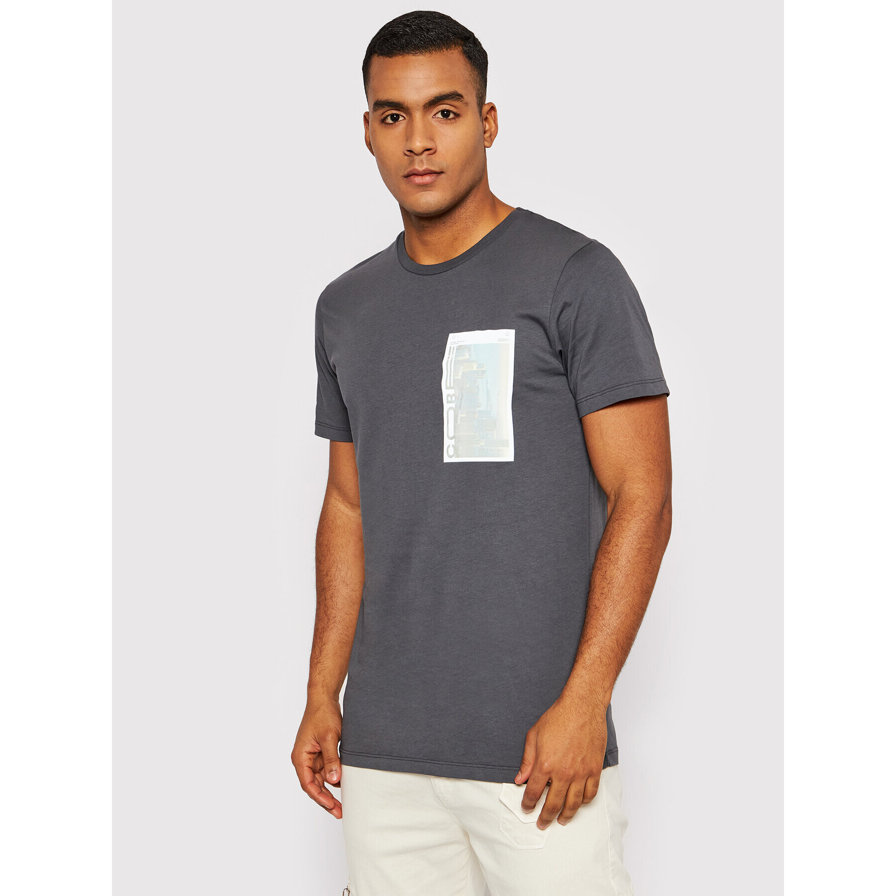 Jack&Jones T-Shirt Mateo 12200619 Šedá Regular Fit - Pepit.cz