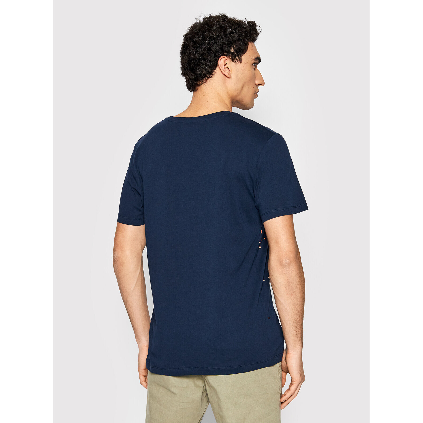 Jack&Jones T-Shirt New Splash 12200387 Tmavomodrá Regular Fit - Pepit.cz