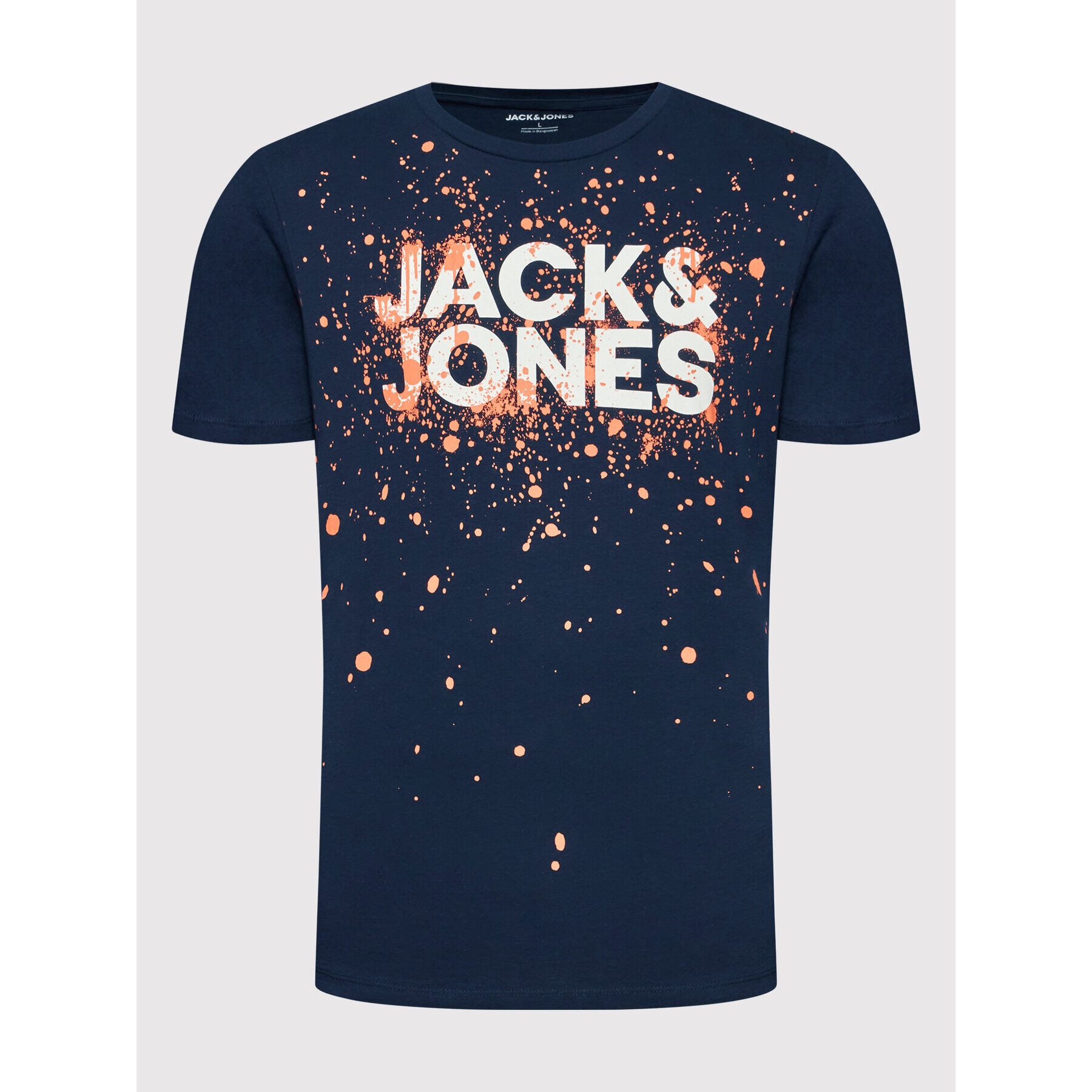 Jack&Jones T-Shirt New Splash 12200387 Tmavomodrá Regular Fit - Pepit.cz