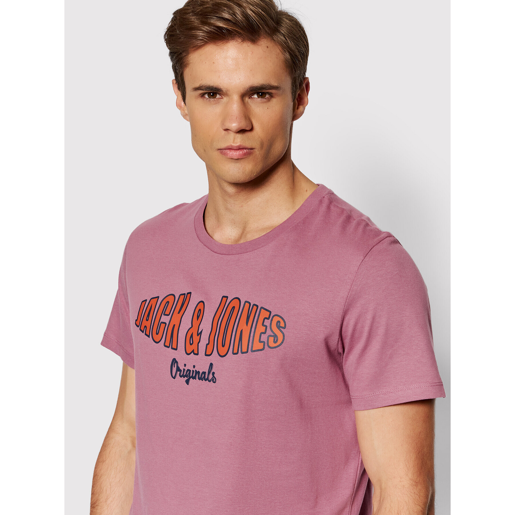 Jack&Jones T-Shirt Olive Tee 12196532 Růžová Standard Fit - Pepit.cz