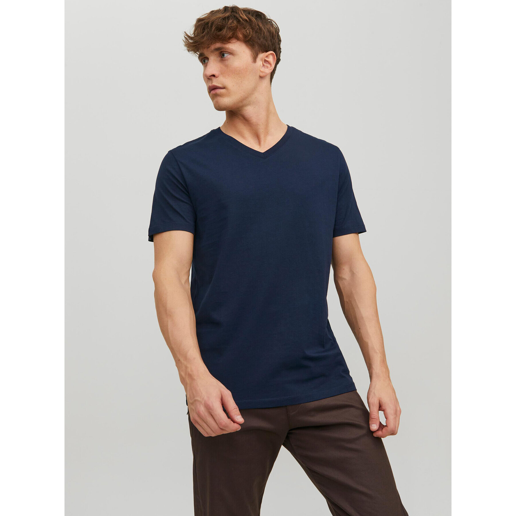 Jack&Jones T-Shirt Organic 12156102 Tmavomodrá Standard Fit - Pepit.cz