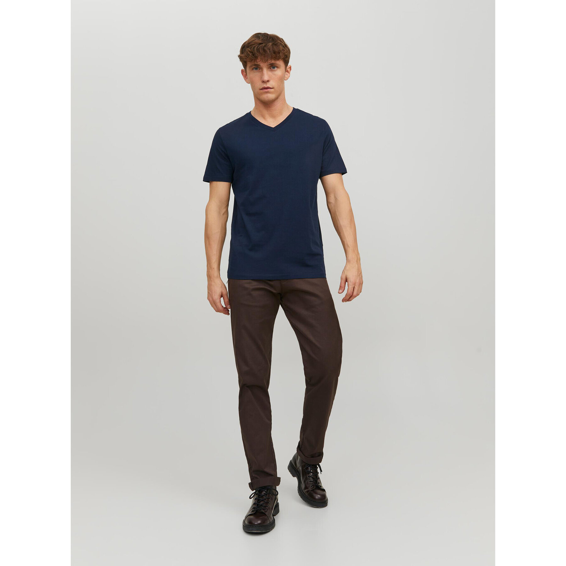 Jack&Jones T-Shirt Organic 12156102 Tmavomodrá Standard Fit - Pepit.cz