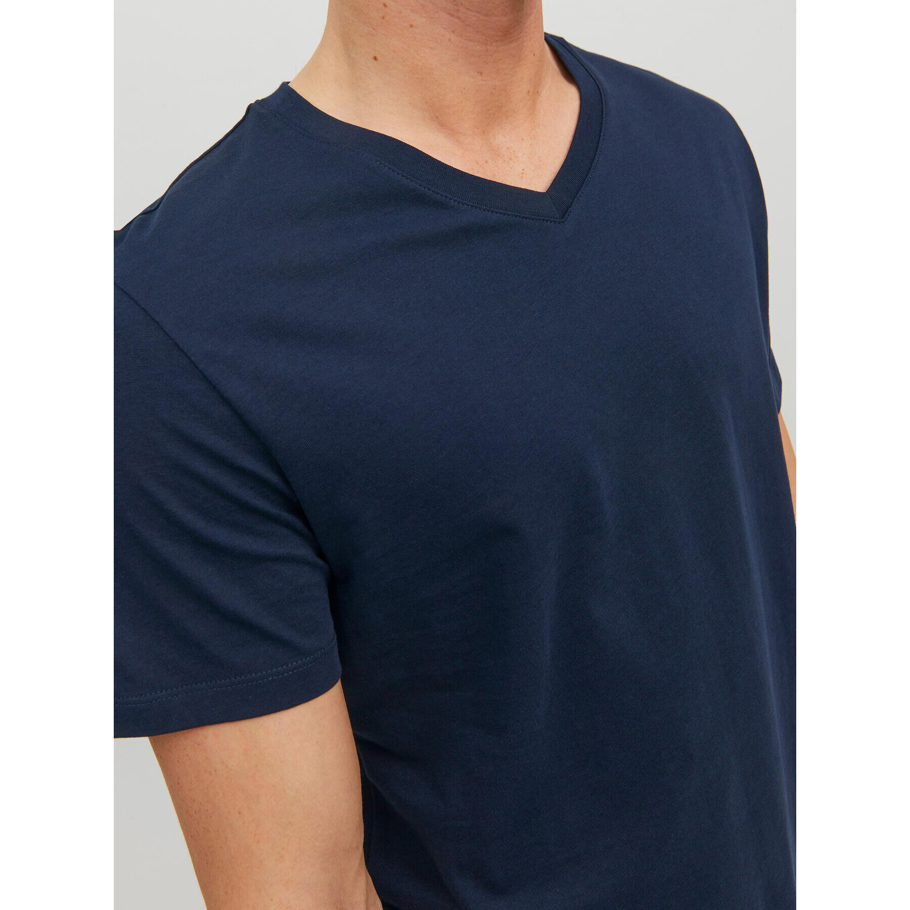 Jack&Jones T-Shirt Organic 12156102 Tmavomodrá Standard Fit - Pepit.cz