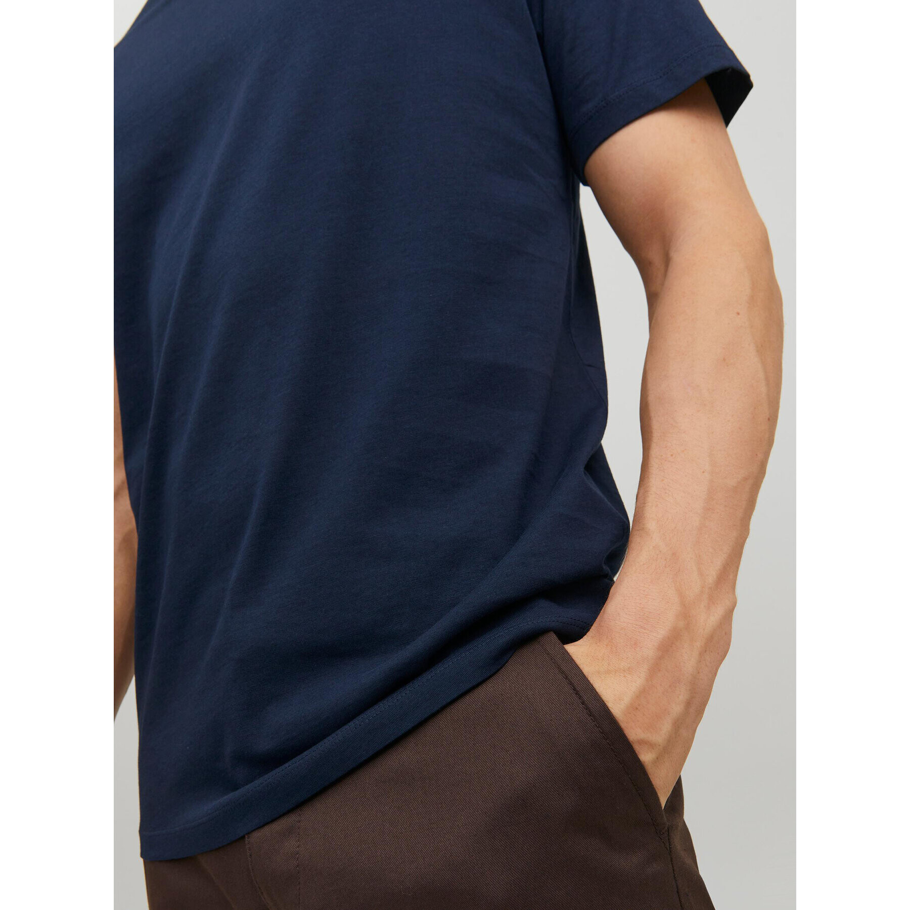 Jack&Jones T-Shirt Organic 12156102 Tmavomodrá Standard Fit - Pepit.cz