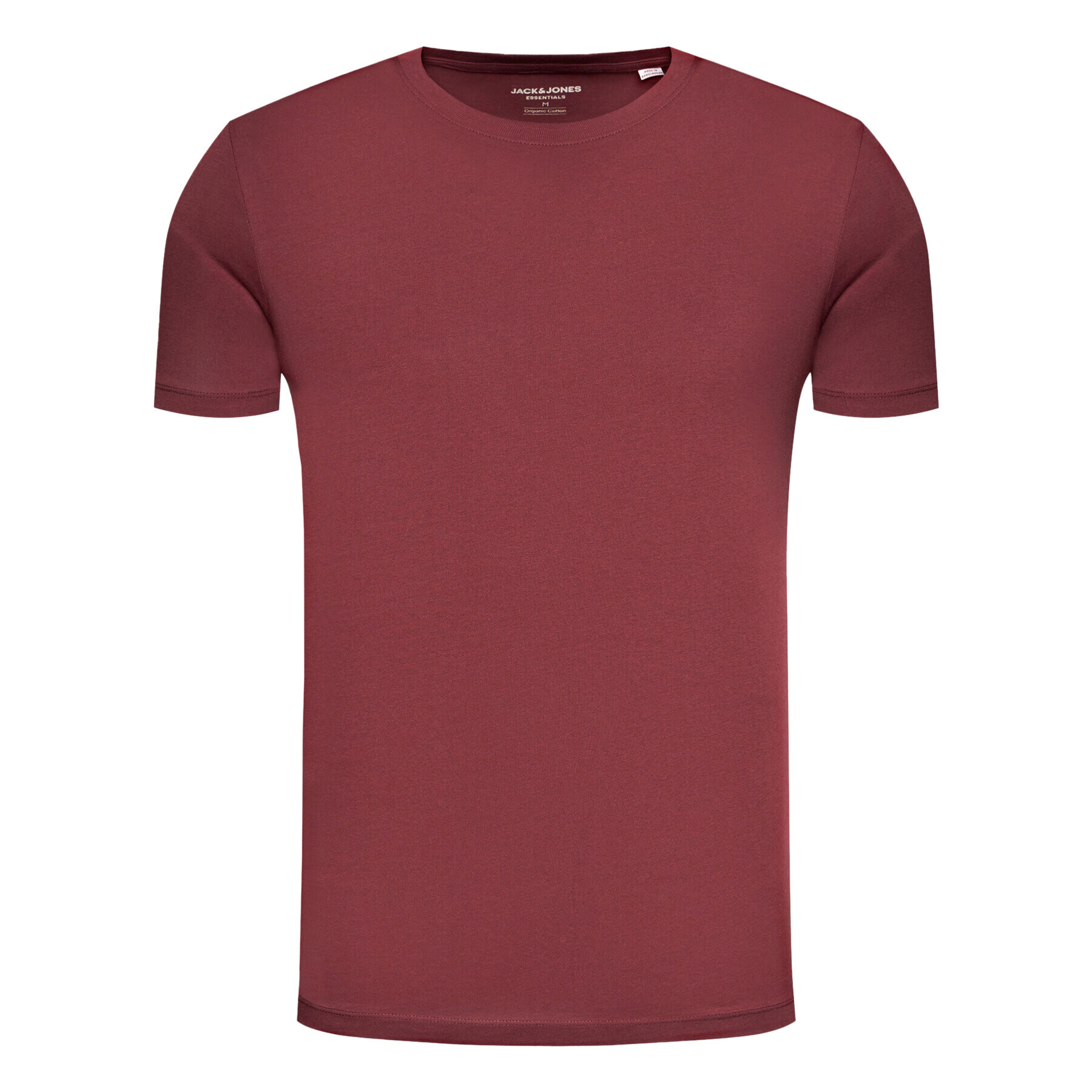 Jack&Jones T-Shirt Organic Basic 12156101 Bordó Slim Fit - Pepit.cz