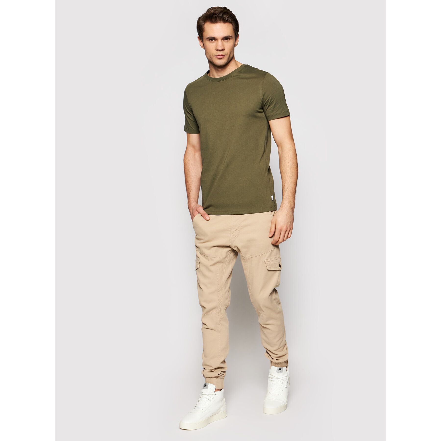 Jack&Jones T-Shirt Orrganic Basic 12156101 Zelená Slim Fit - Pepit.cz