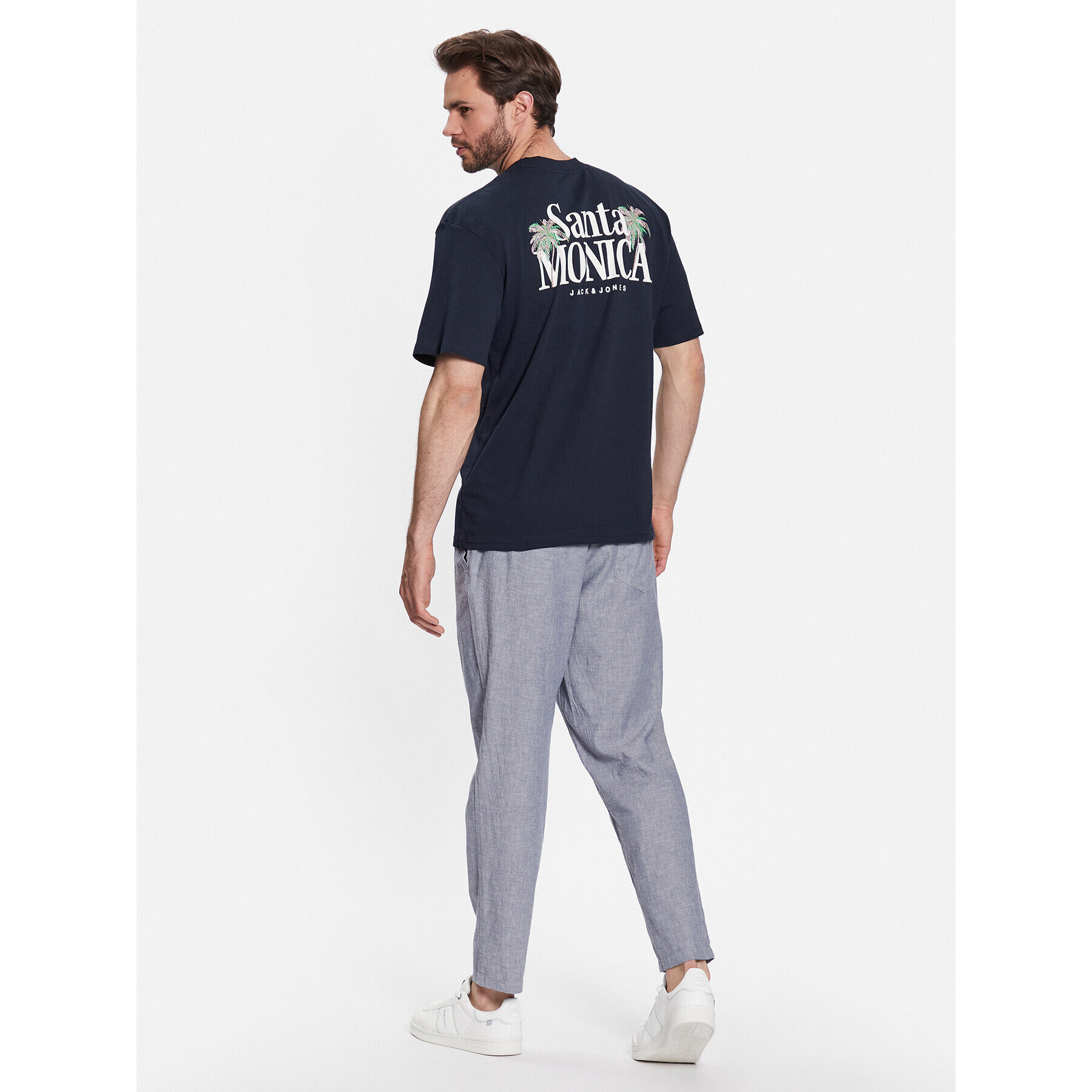 Jack&Jones T-Shirt Palma 12234293 Tmavomodrá Relaxed Fit - Pepit.cz