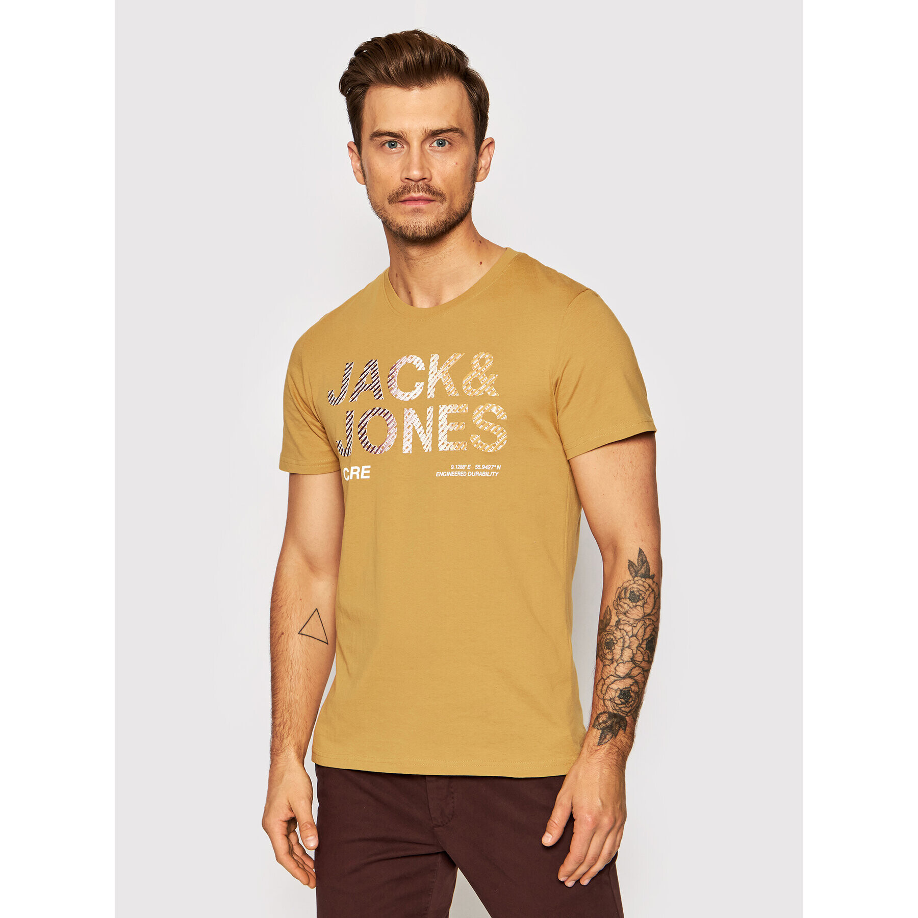 Jack&Jones T-Shirt Poky 12193005 Žlutá Regular Fit - Pepit.cz