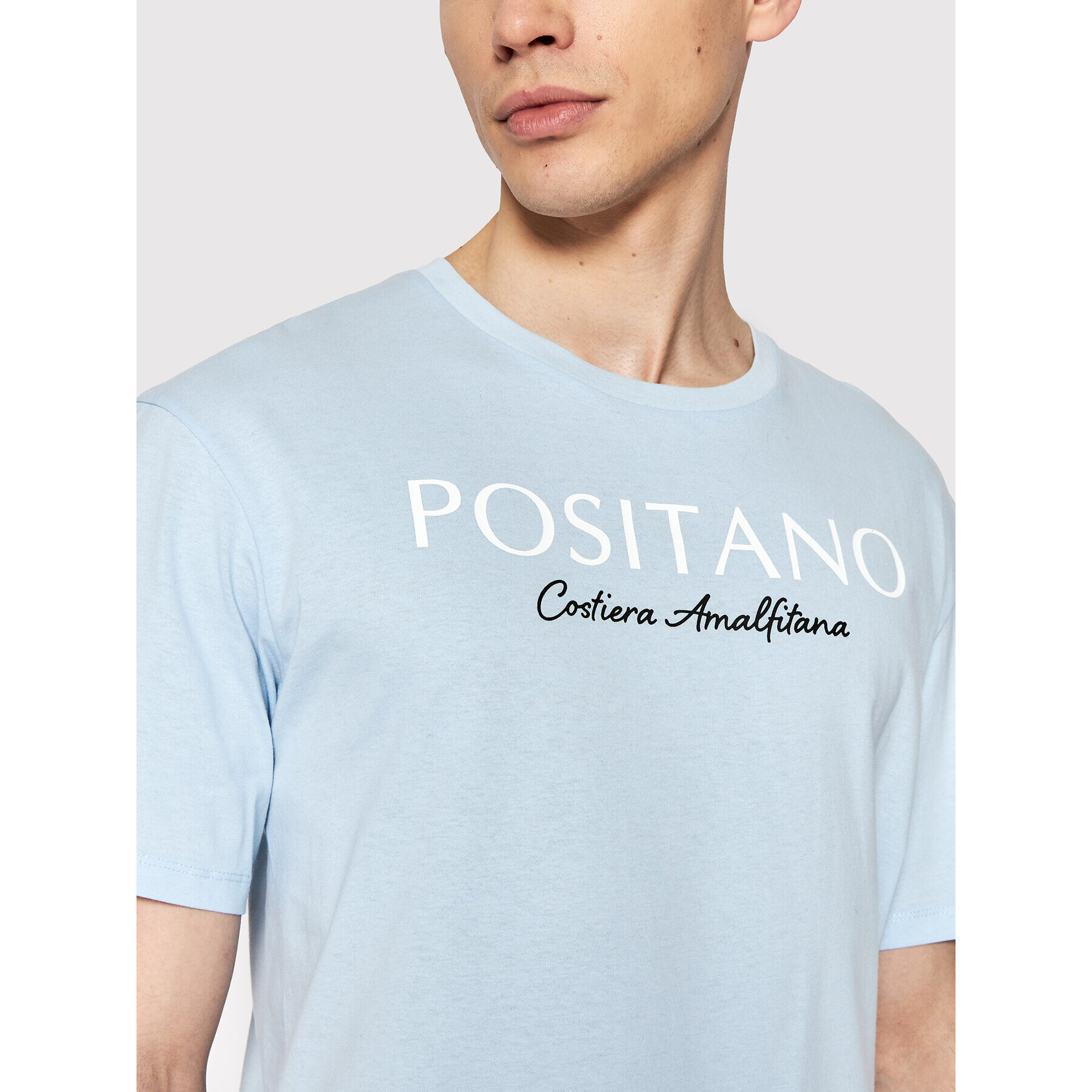 Jack&Jones T-Shirt Positano 12209840 Modrá Regular Fit - Pepit.cz