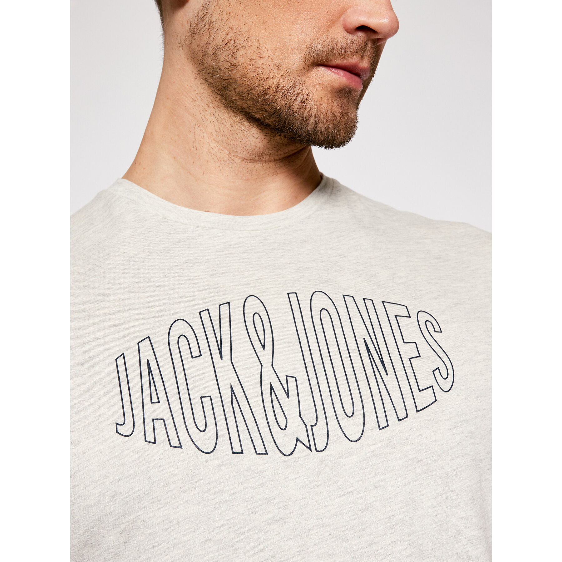 Jack&Jones T-Shirt Preston Big 12192589 Šedá Relaxed Fit - Pepit.cz