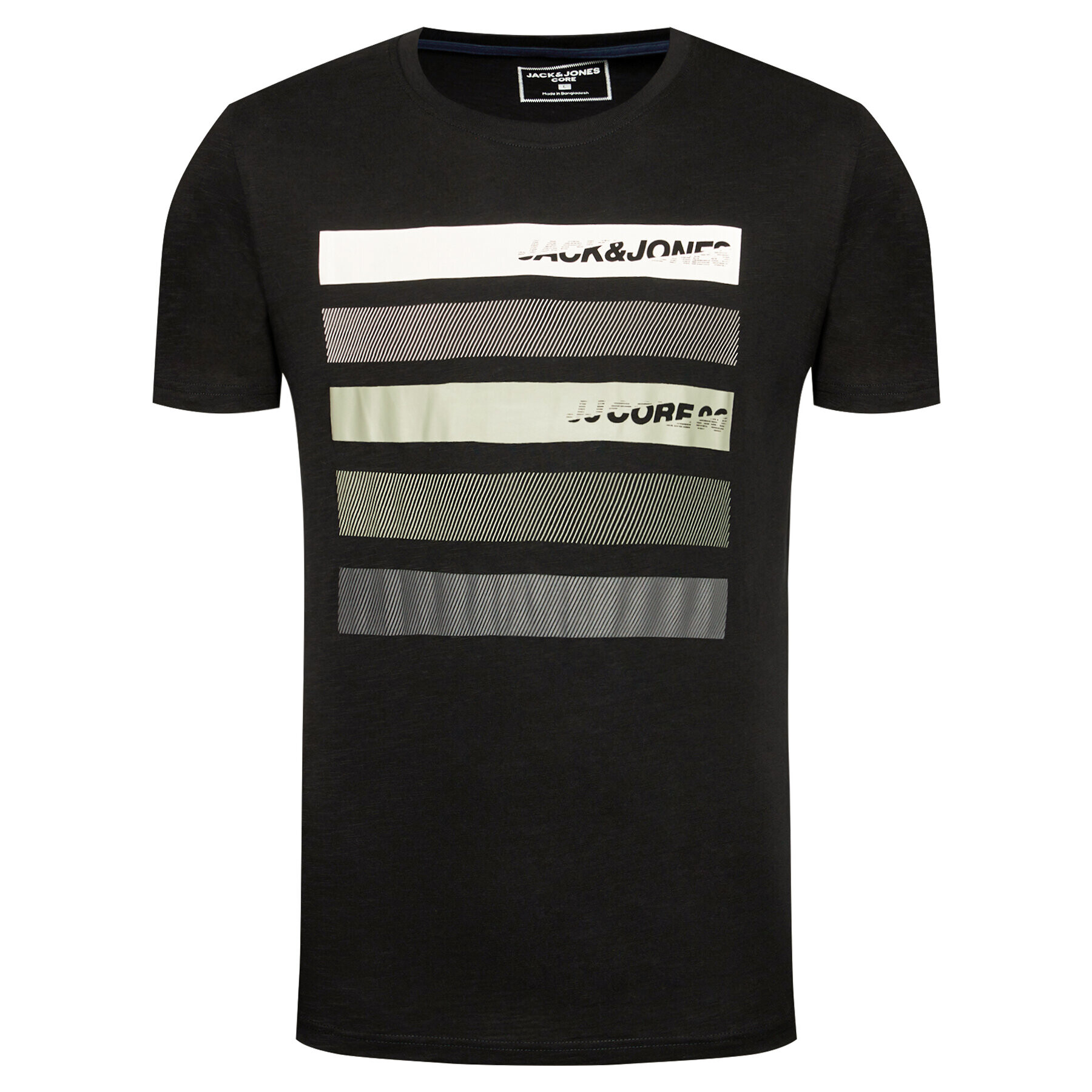 Jack&Jones T-Shirt Rain 12185073 Černá Slim Fit - Pepit.cz