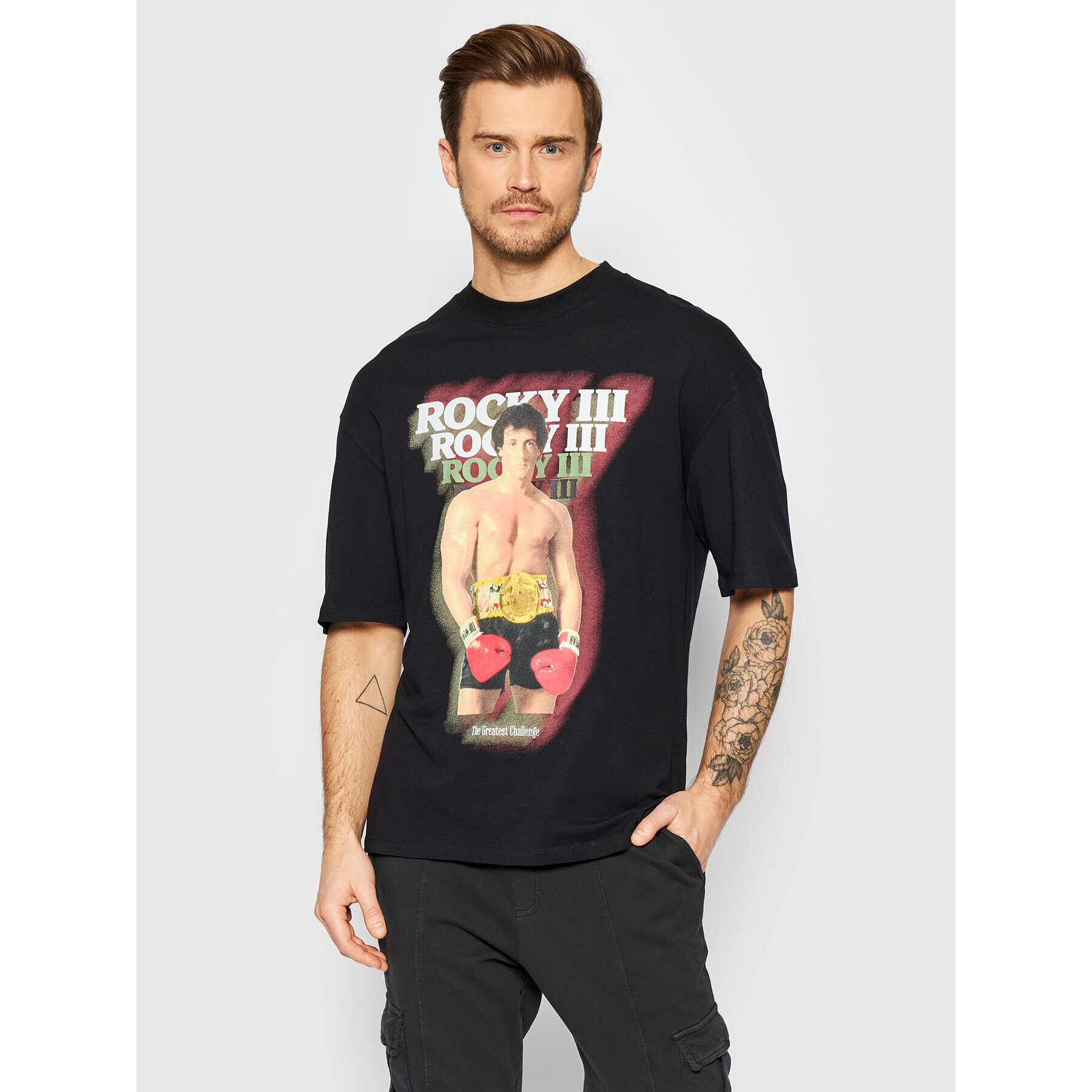 Jack&Jones T-Shirt Rockys 12205793 Černá Loose Fit - Pepit.cz