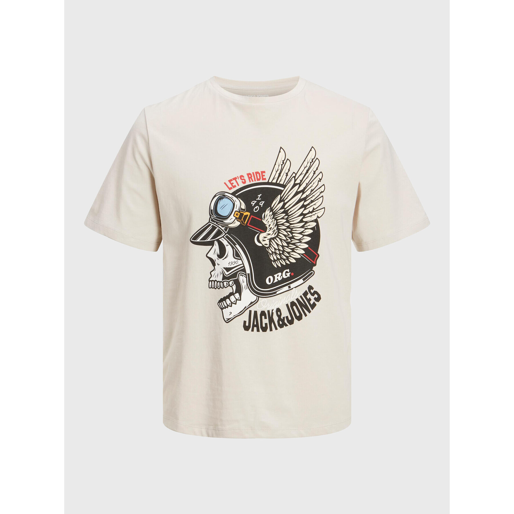 Jack&Jones T-Shirt Roxbury 12227779 Béžová Regular Fit - Pepit.cz