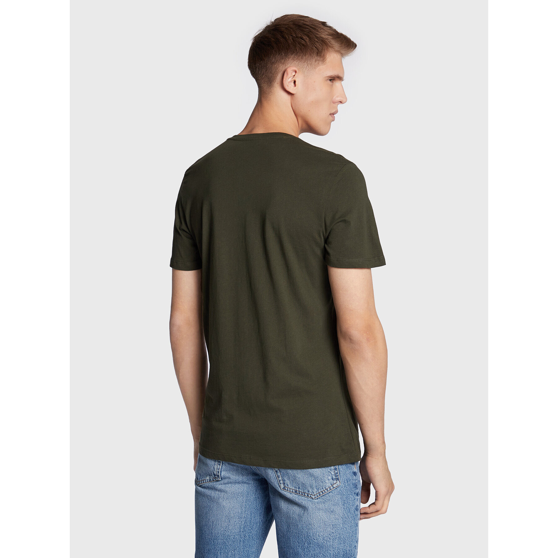 Jack&Jones T-Shirt Stamp 12211446 Zelená Regular Fit - Pepit.cz