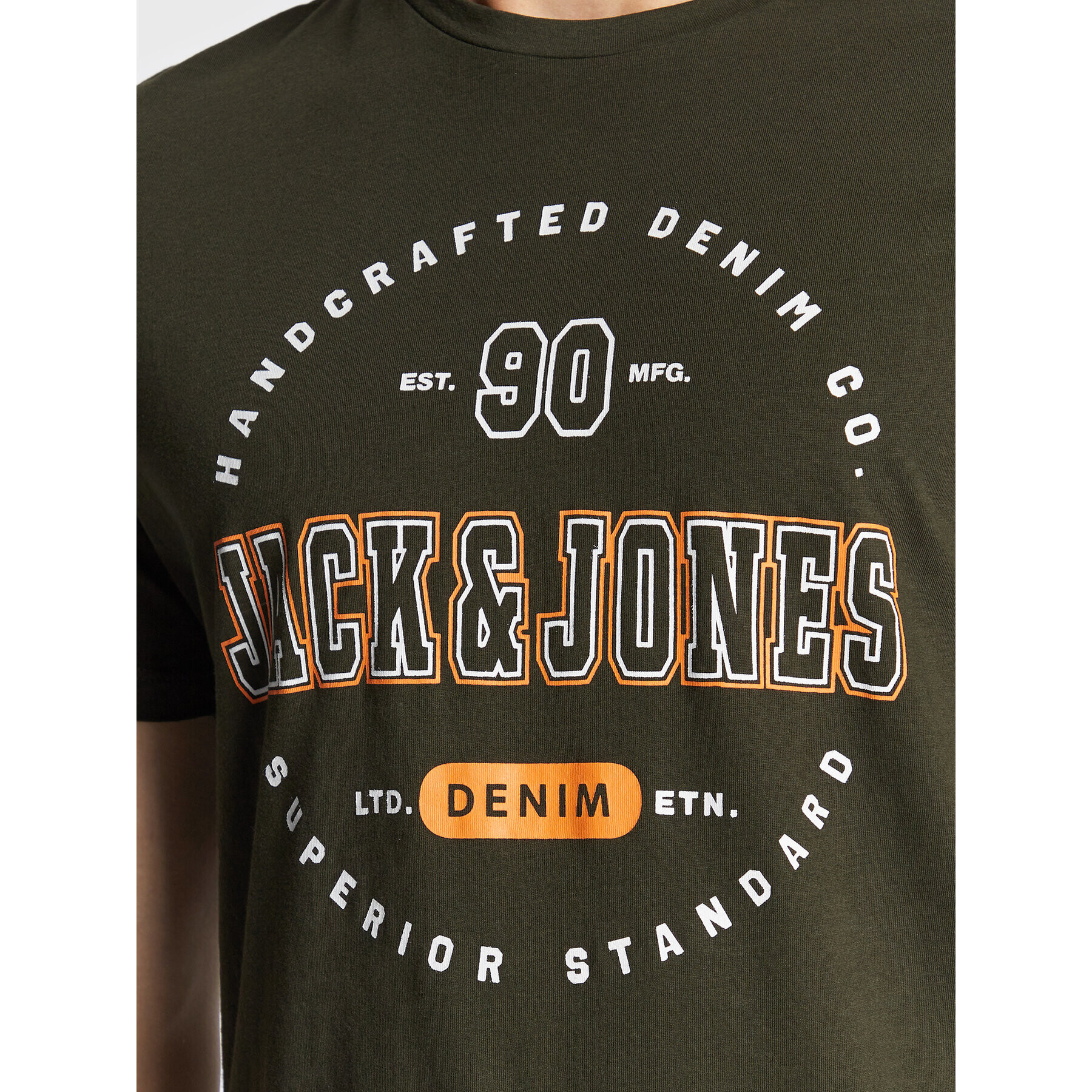 Jack&Jones T-Shirt Stamp 12211446 Zelená Regular Fit - Pepit.cz