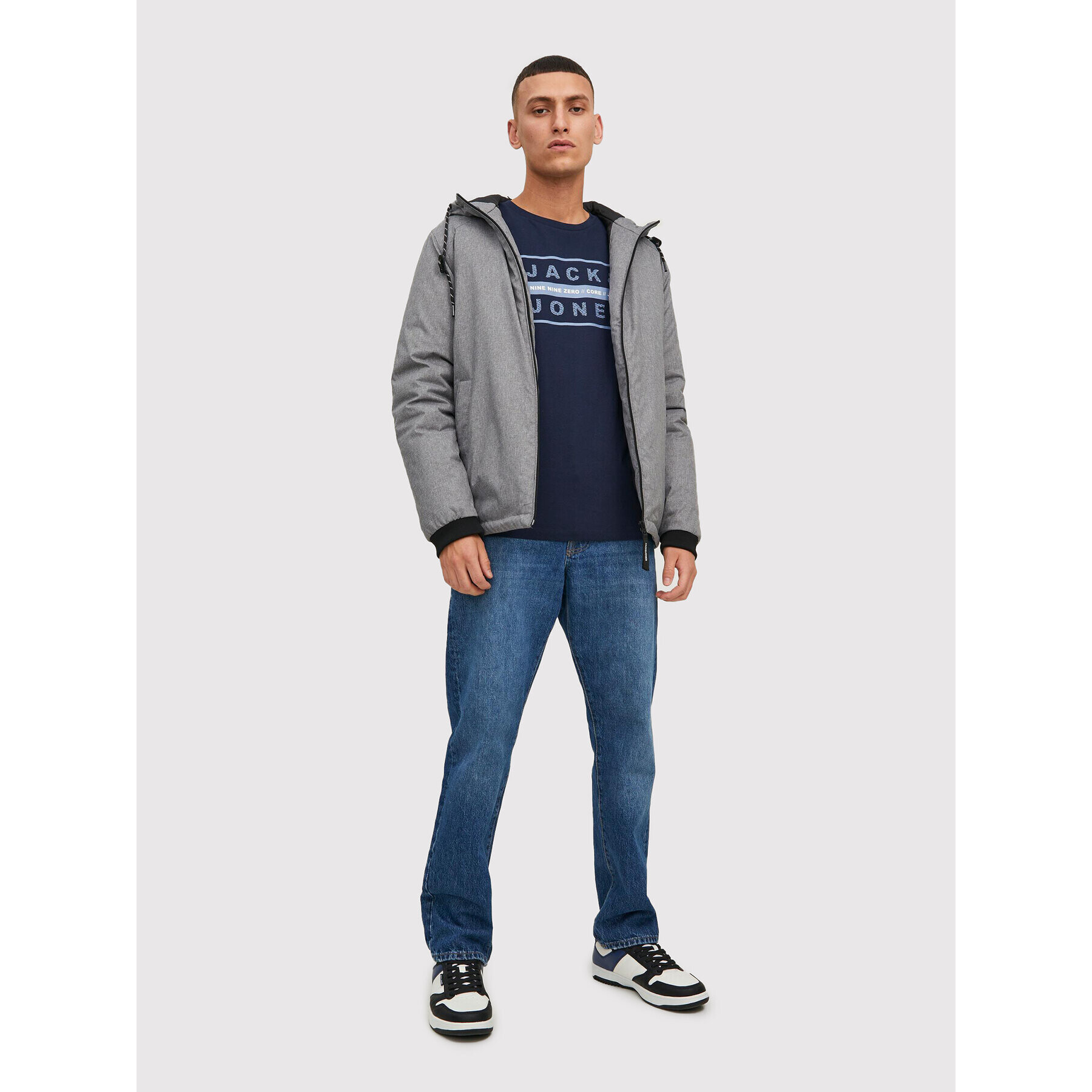 Jack&Jones T-Shirt Storm 12221191 Tmavomodrá Regular Fit - Pepit.cz