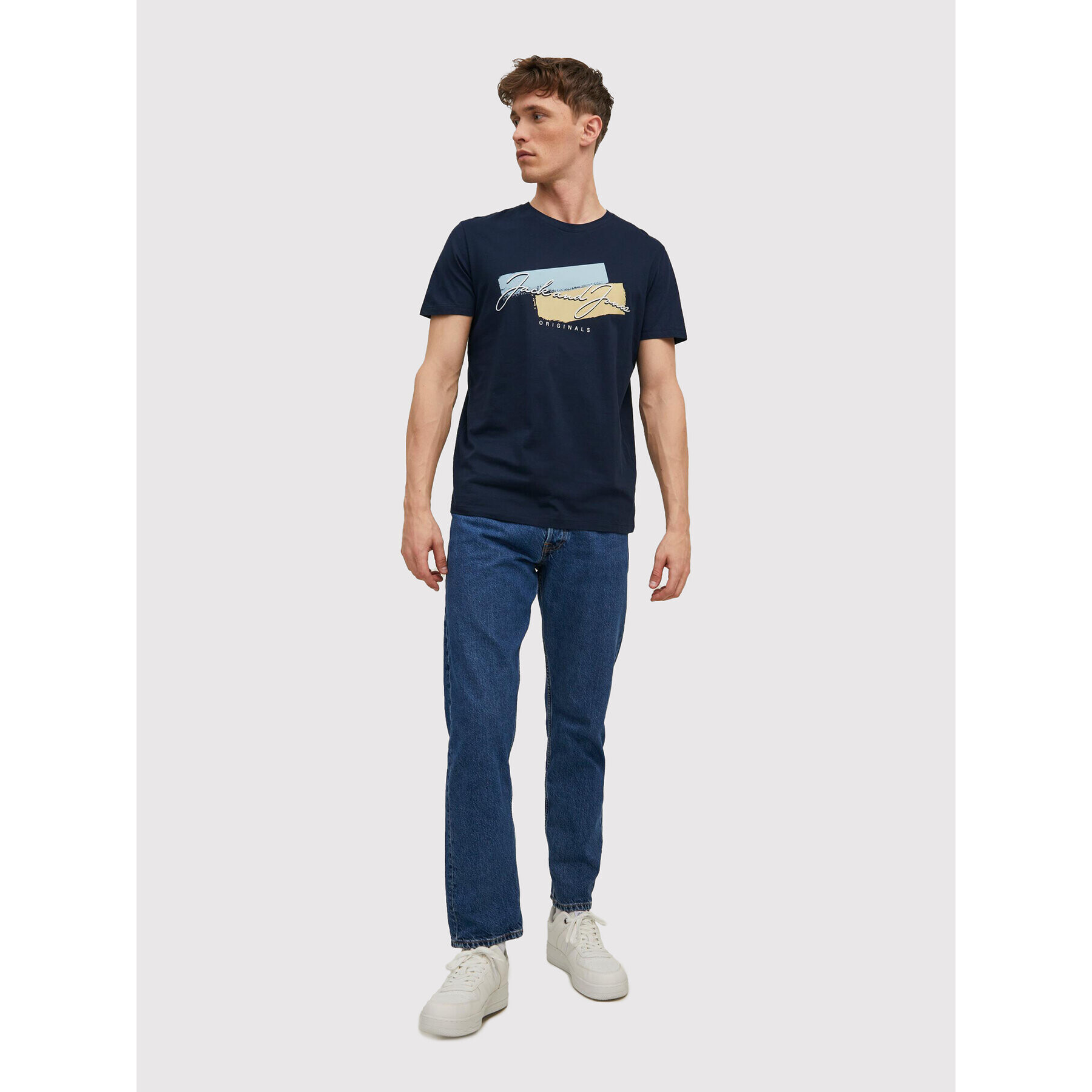 Jack&Jones T-Shirt Sunset 12210140 Tmavomodrá Regular Fit - Pepit.cz