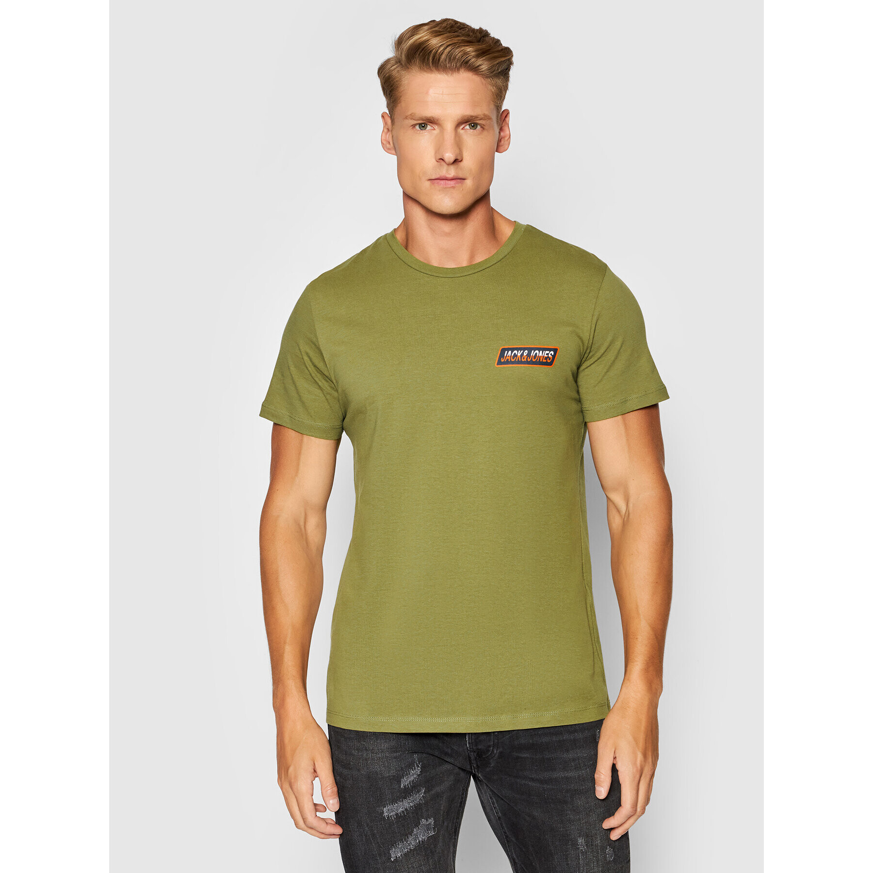 Jack&Jones T-Shirt Swirle 12195931 Zelená Standard Fit - Pepit.cz