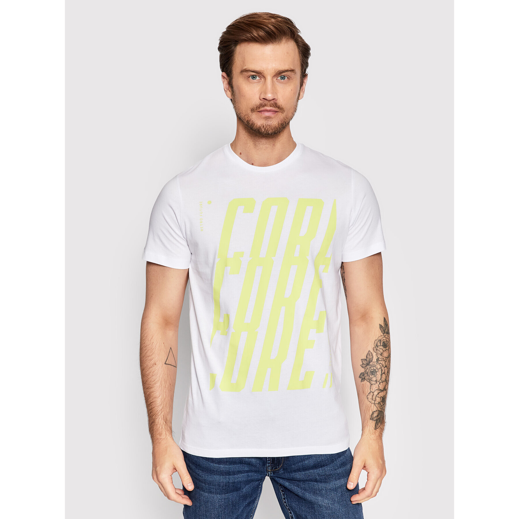 Jack&Jones T-Shirt Upper 12209308 Bílá Regular Fit - Pepit.cz