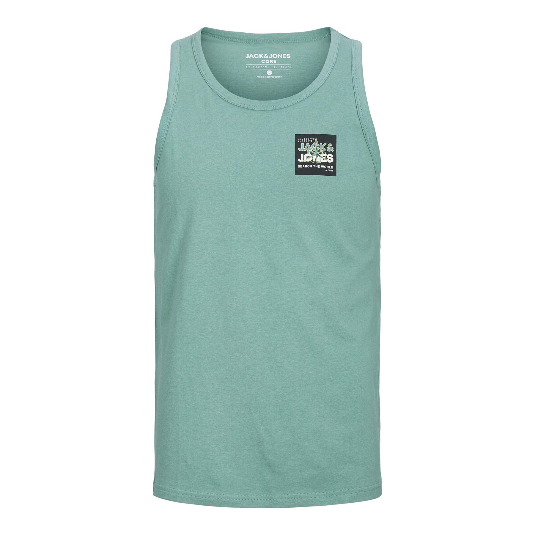 Jack&Jones Tank top Hunt 12228394 Zelená Standard Fit - Pepit.cz