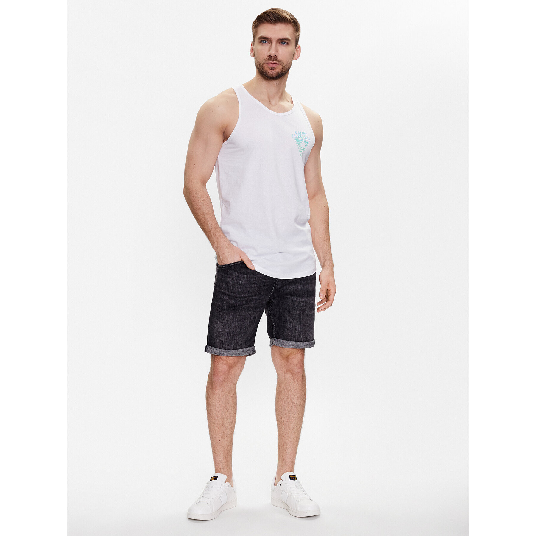 Jack&Jones Tank top 12234269 Bílá Standard Fit - Pepit.cz