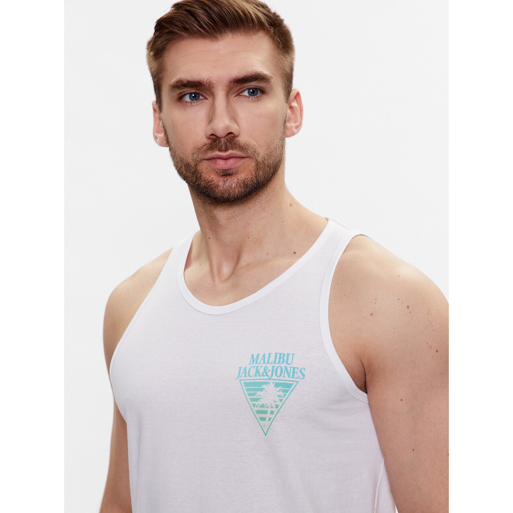 Jack&Jones Tank top 12234269 Bílá Standard Fit - Pepit.cz