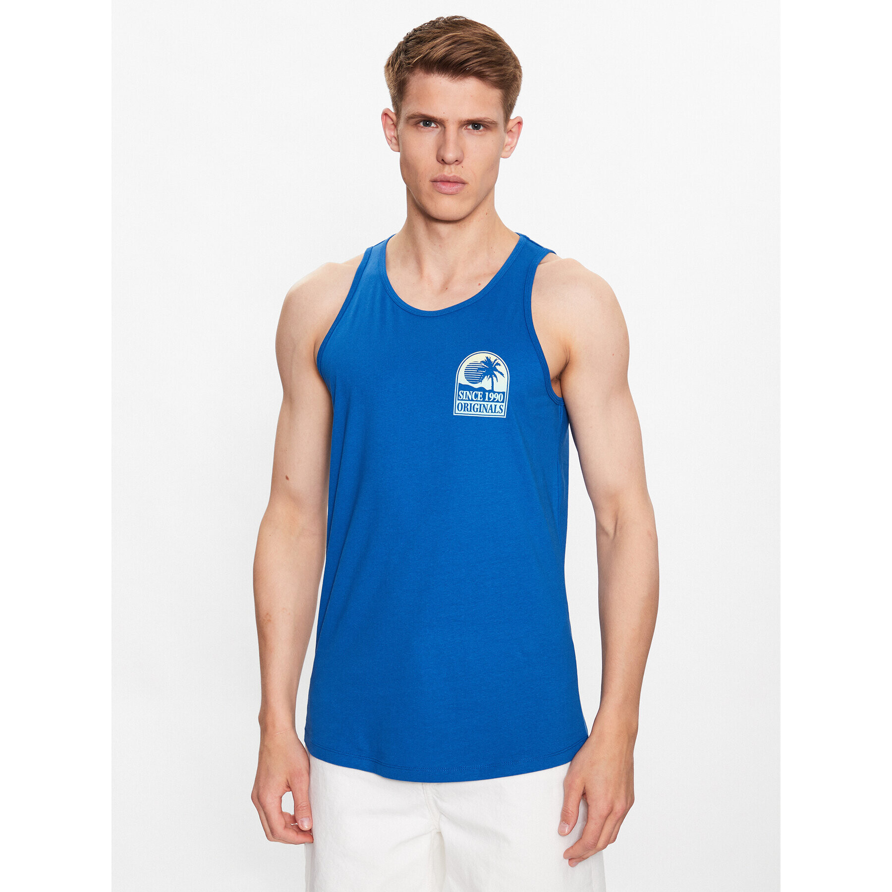 Jack&Jones Tank top 12234269 Modrá Standard Fit - Pepit.cz