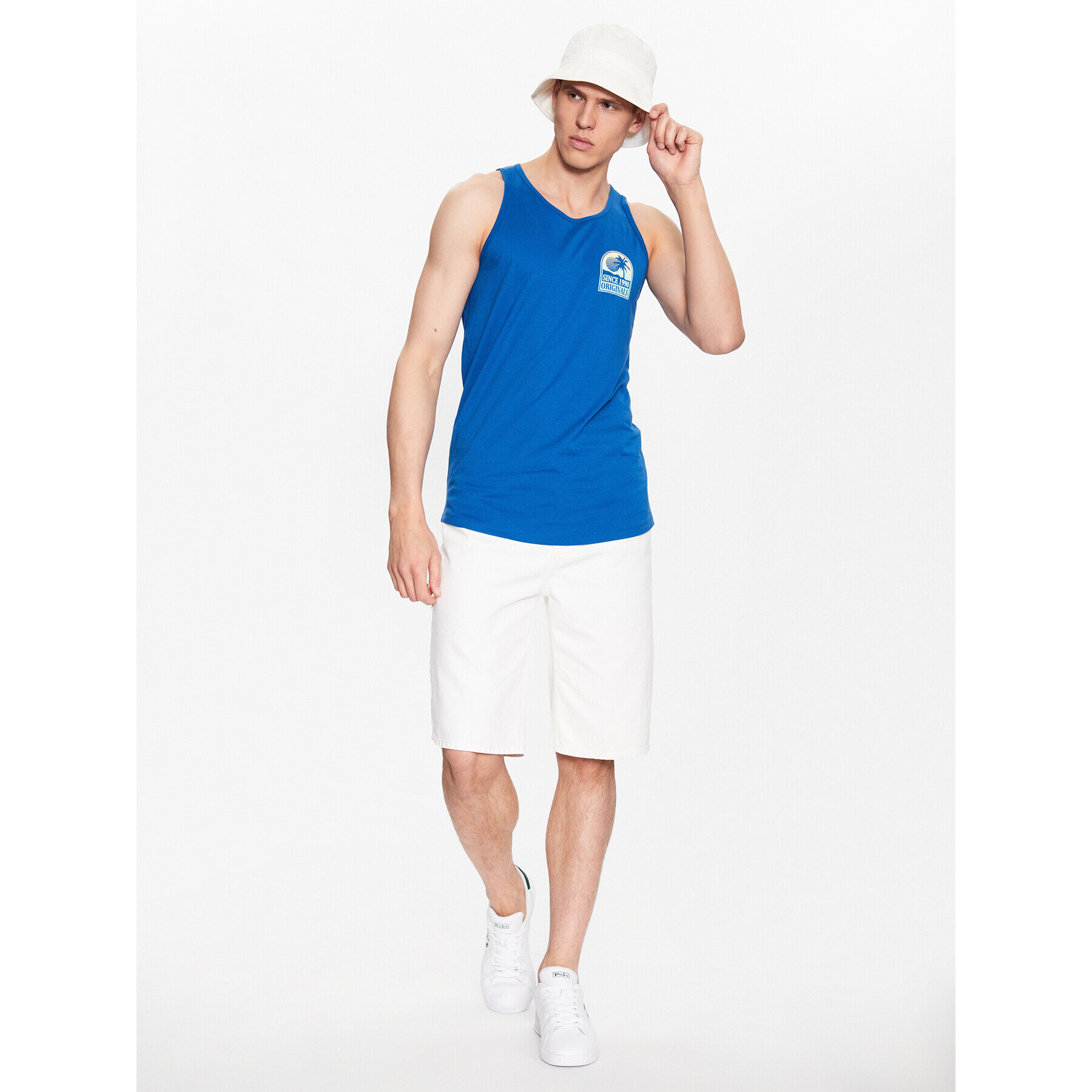 Jack&Jones Tank top 12234269 Modrá Standard Fit - Pepit.cz