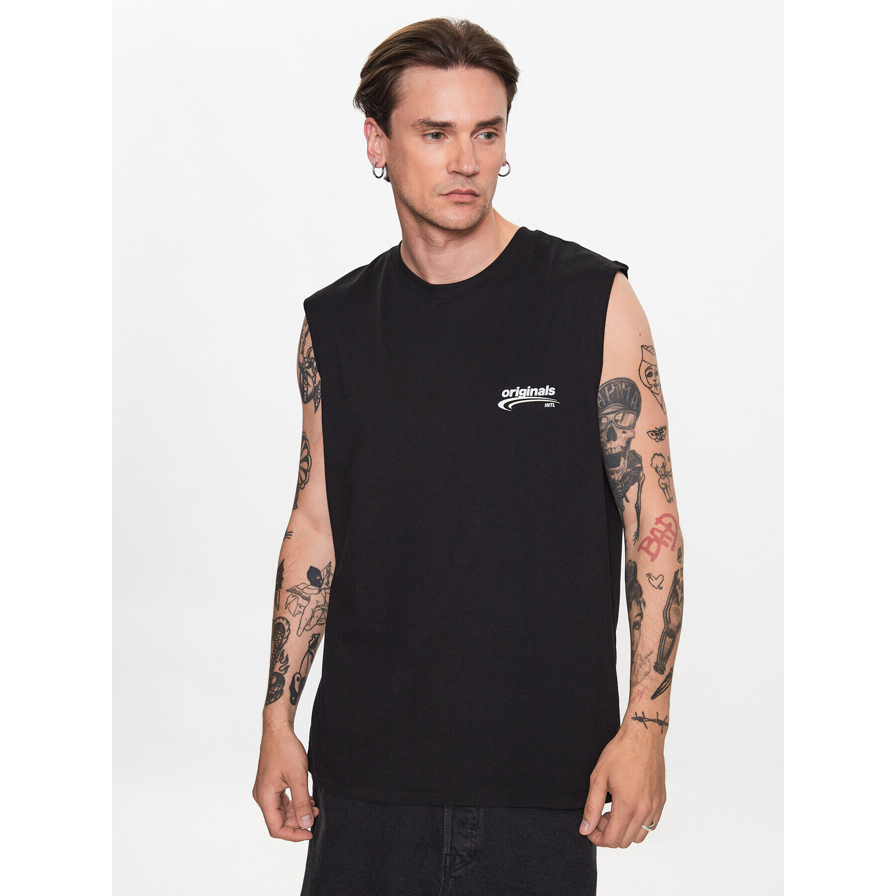 Jack&Jones Tank top Brink 12234813 Černá Loose Fit - Pepit.cz