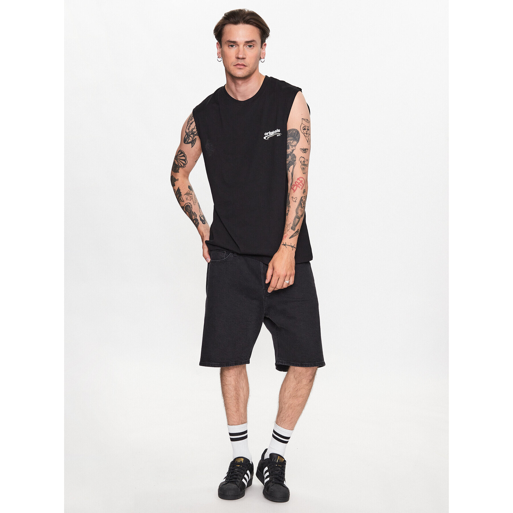 Jack&Jones Tank top Brink 12234813 Černá Loose Fit - Pepit.cz