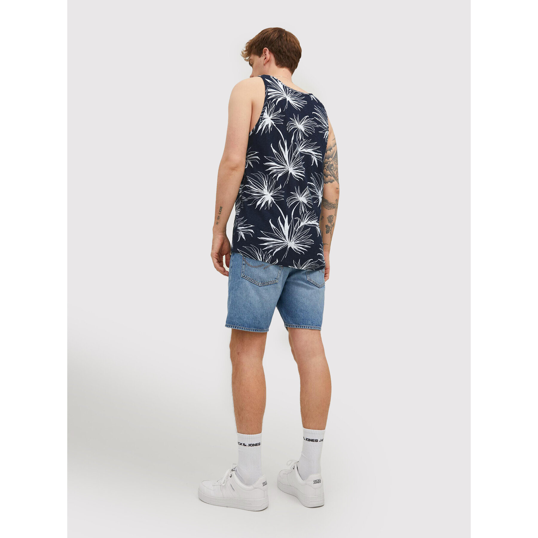 Jack&Jones Tank top Breezy 12209638 Tmavomodrá Regular Fit - Pepit.cz