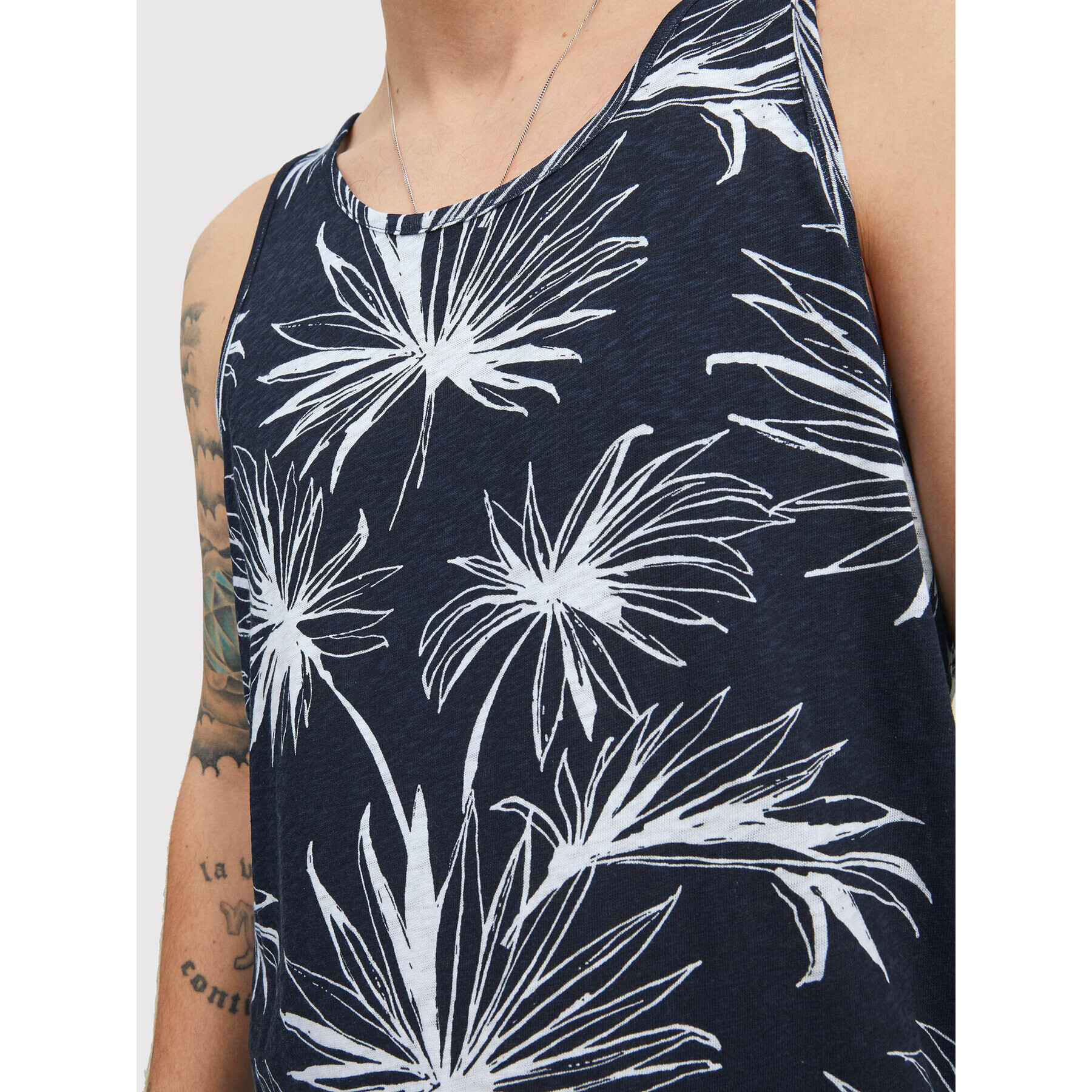 Jack&Jones Tank top Breezy 12209638 Tmavomodrá Regular Fit - Pepit.cz