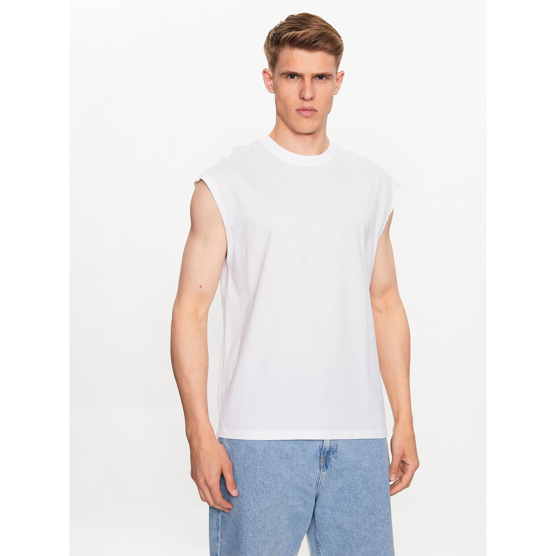 Jack&Jones Tank top Brink 12210055 Bílá Loose Fit - Pepit.cz