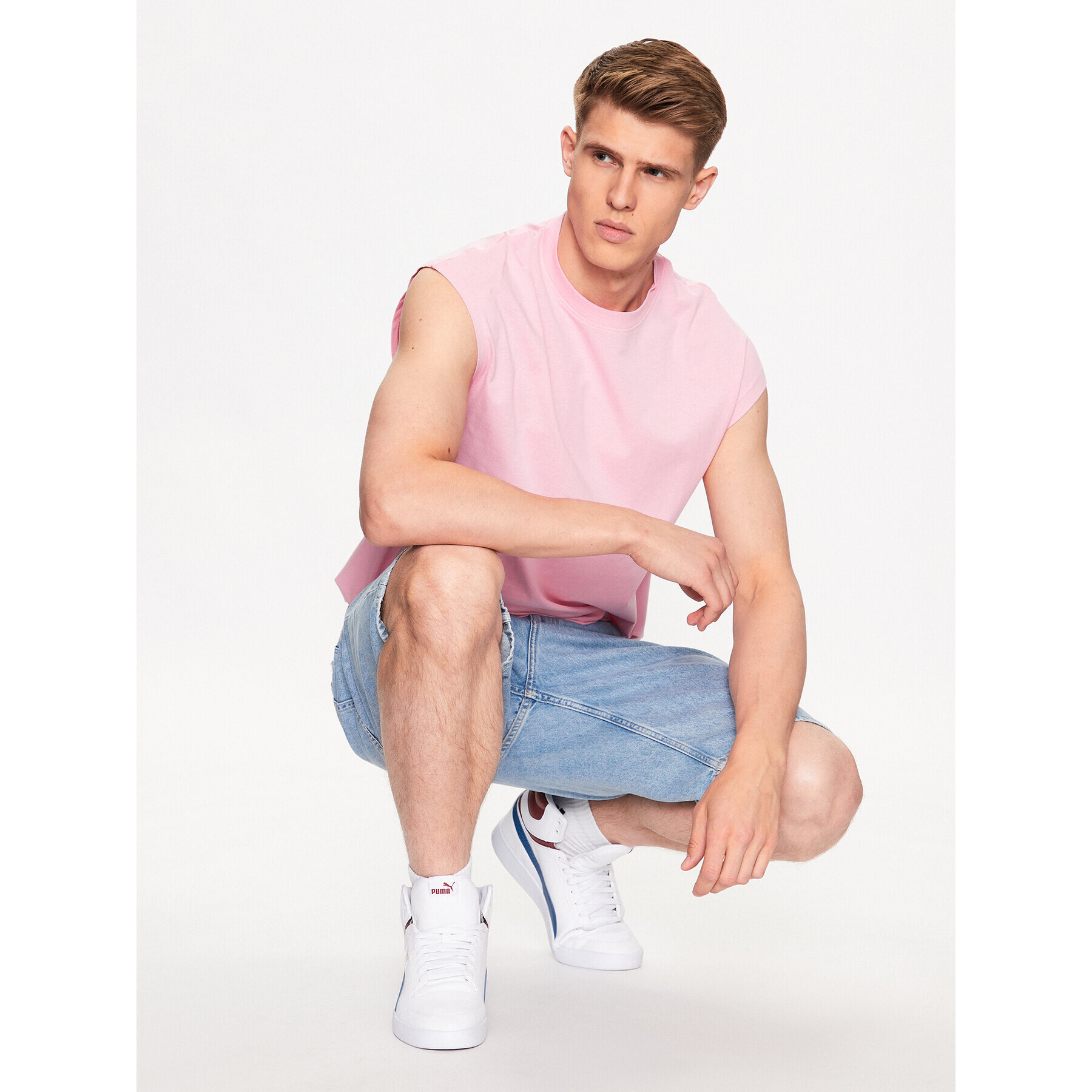 Jack&Jones Tank top Brink 12210055 Růžová Loose Fit - Pepit.cz