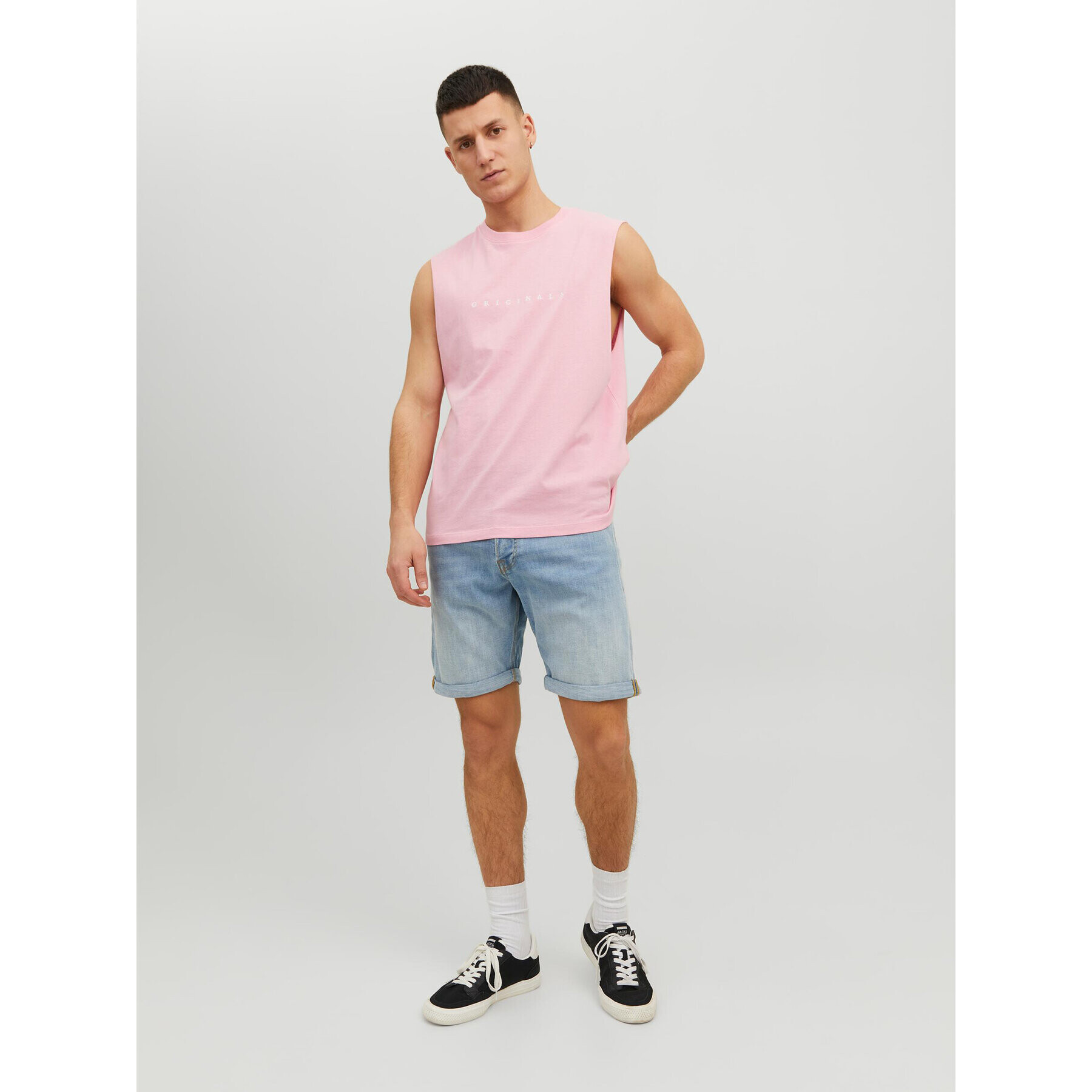 Jack&Jones Tank top Copenhagen 12210016 Růžová Oversize - Pepit.cz