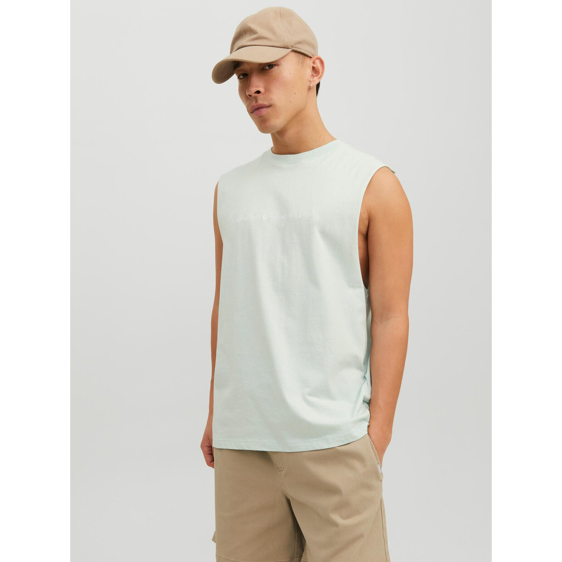 Jack&Jones Tank top Copenhagen 12210016 Zelená Oversize - Pepit.cz