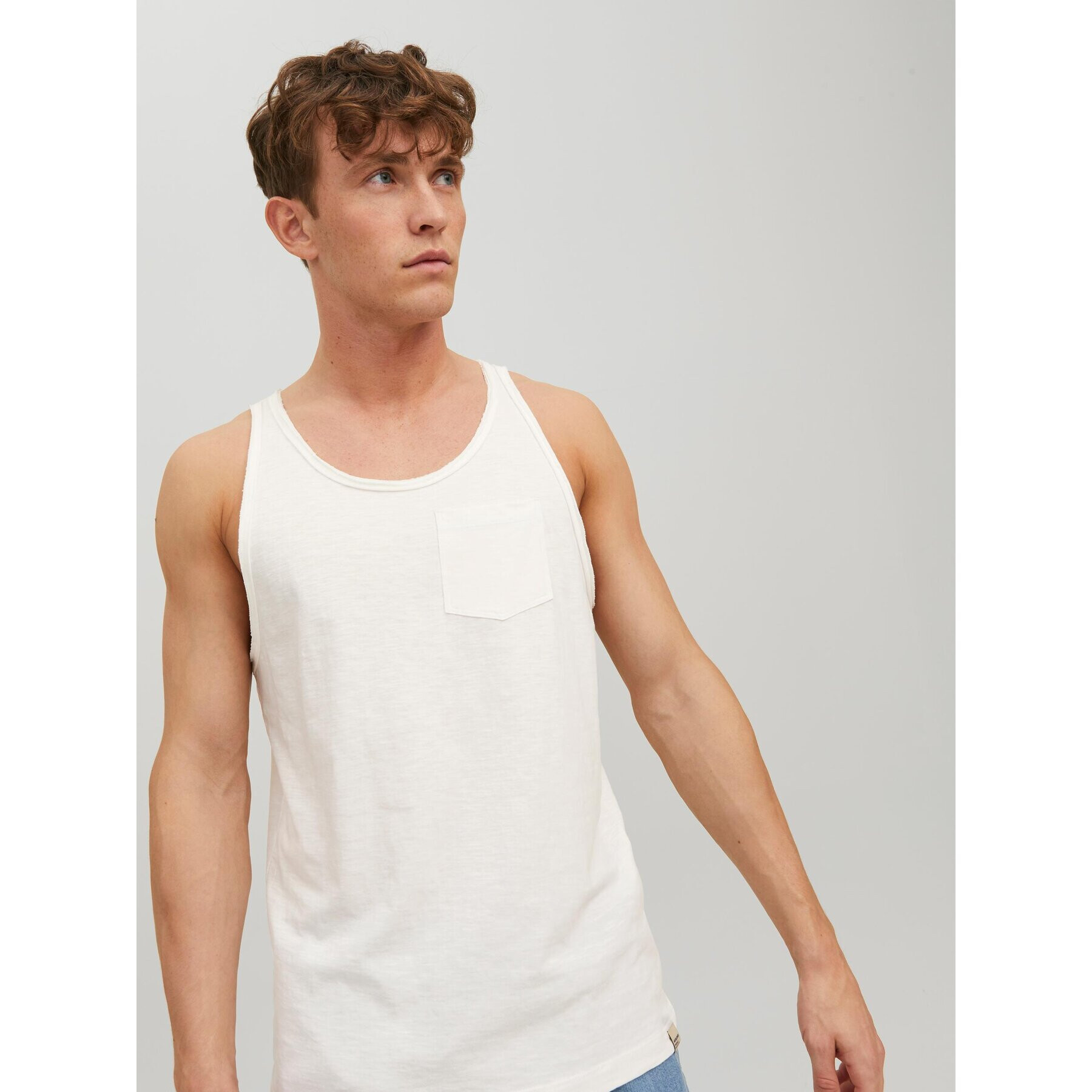 Jack&Jones Tank top Crayon 12232071 Bílá Regular Fit - Pepit.cz