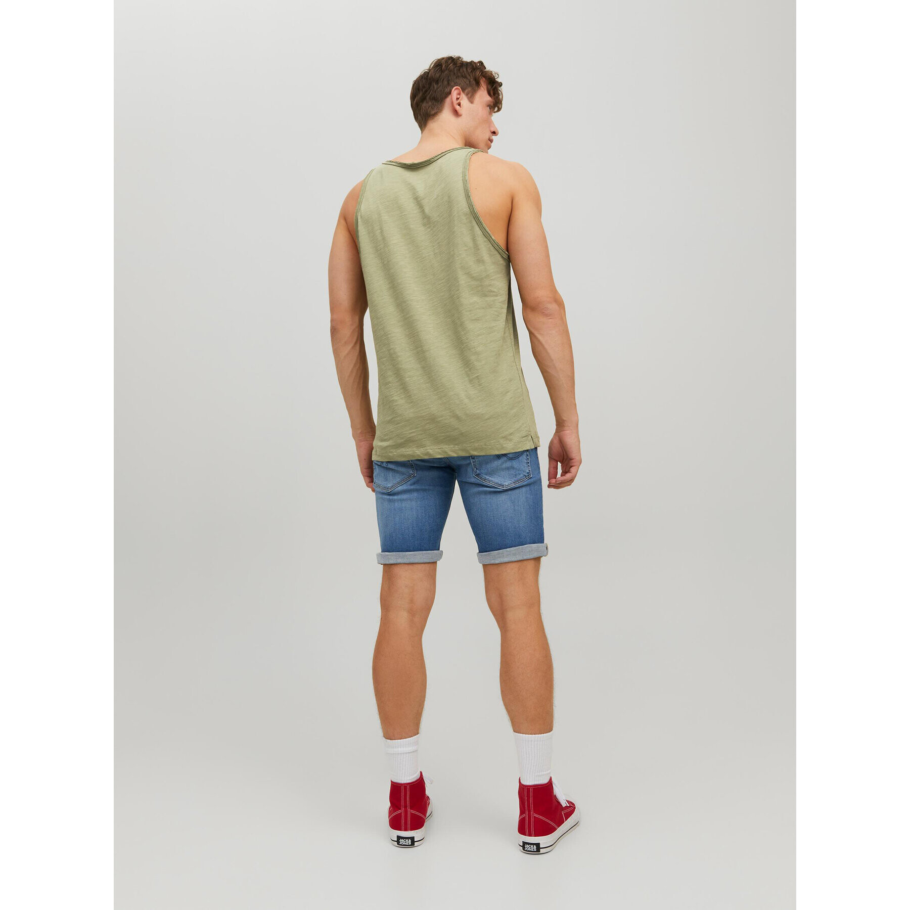 Jack&Jones Tank top Crayon 12232071 Zelená Regular Fit - Pepit.cz