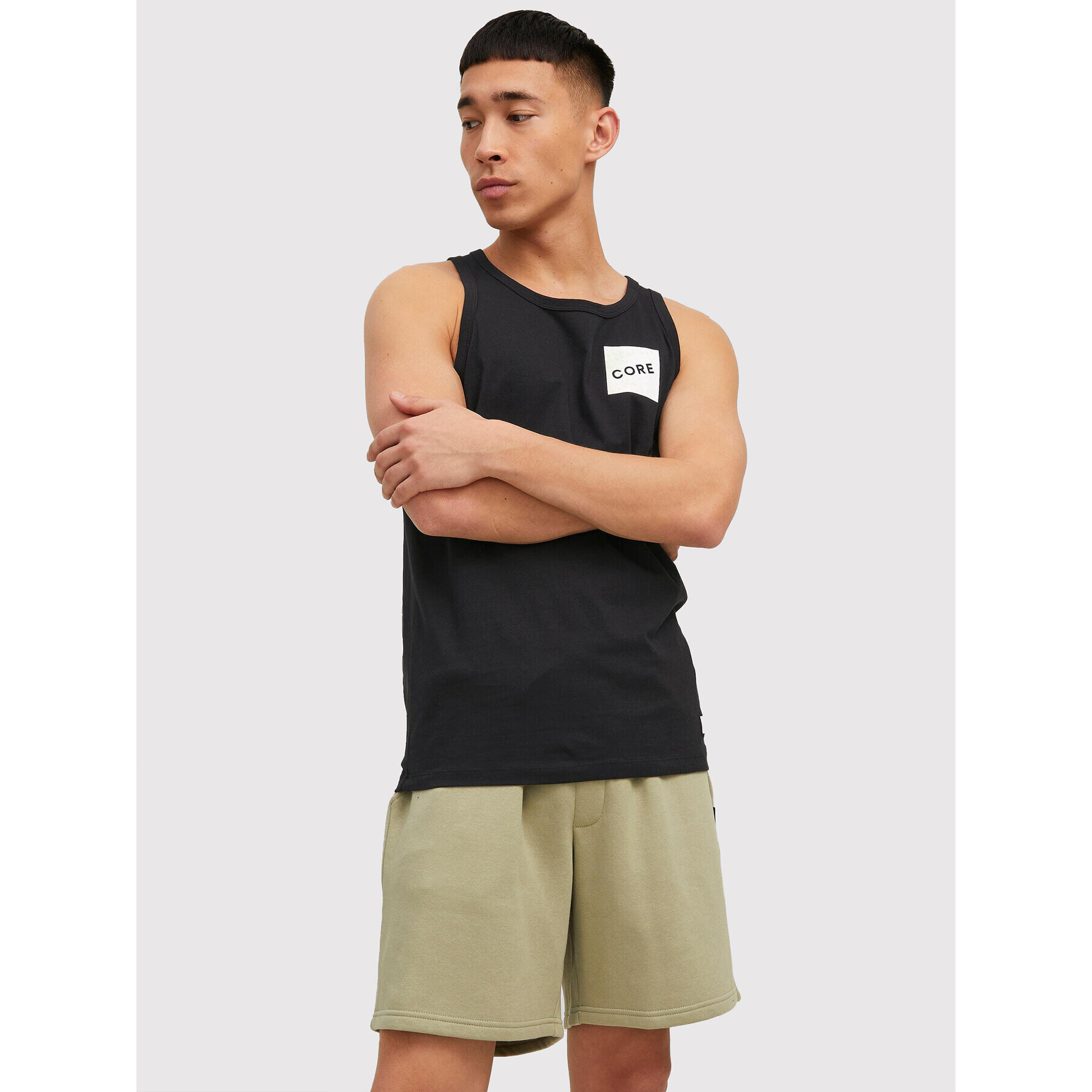 Jack&Jones Tank top Nights 12210316 Černá Regular Fit - Pepit.cz