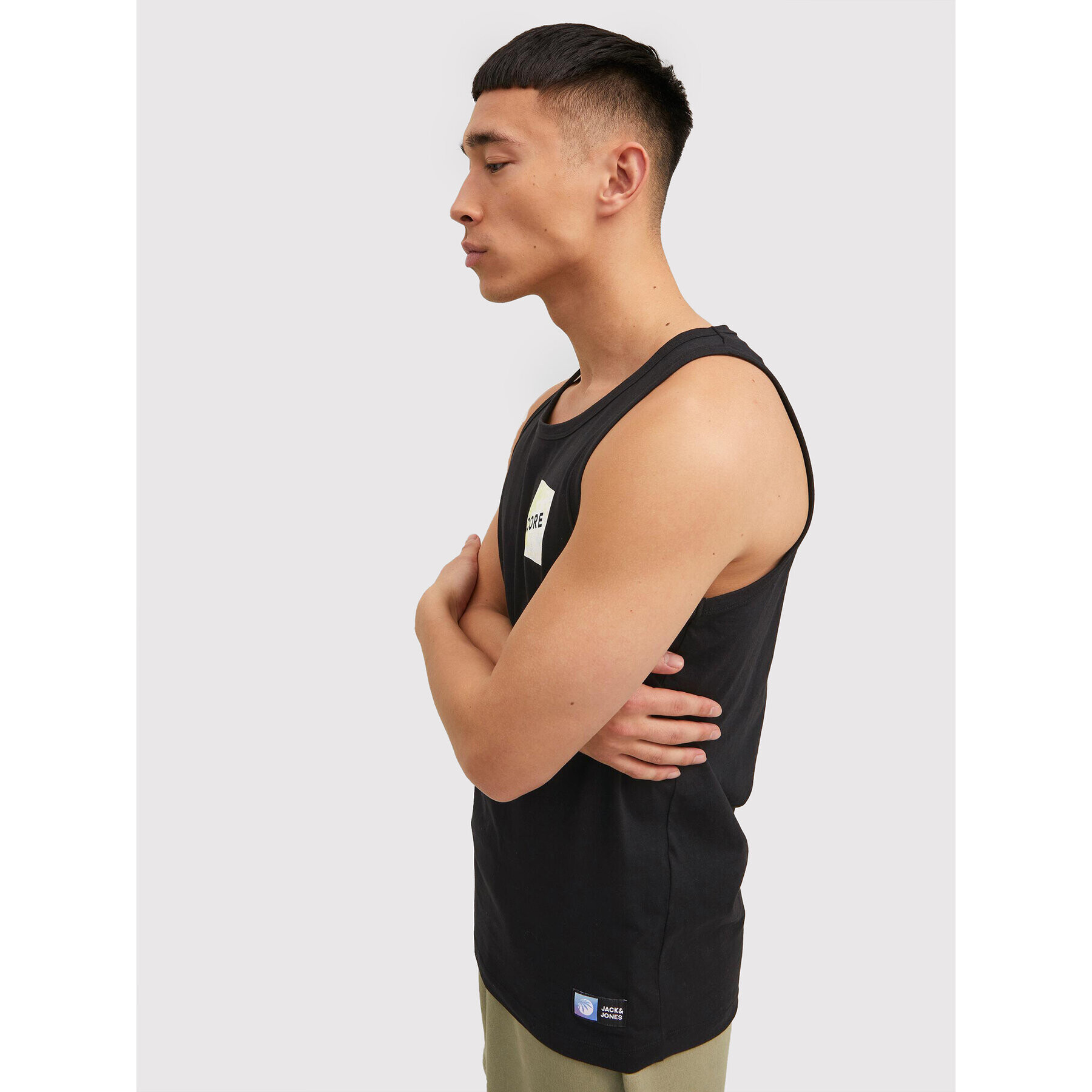 Jack&Jones Tank top Nights 12210316 Černá Regular Fit - Pepit.cz