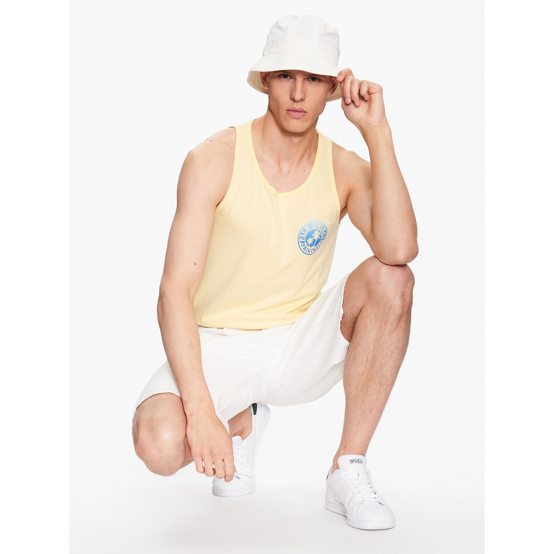 Jack&Jones Tank top Palma 12234269 Žlutá Standard Fit - Pepit.cz