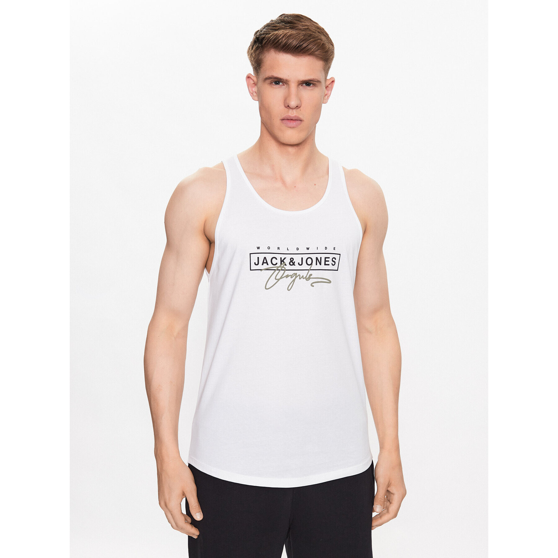 Jack&Jones Tank top Splash 12235520 Bílá Standard Fit - Pepit.cz