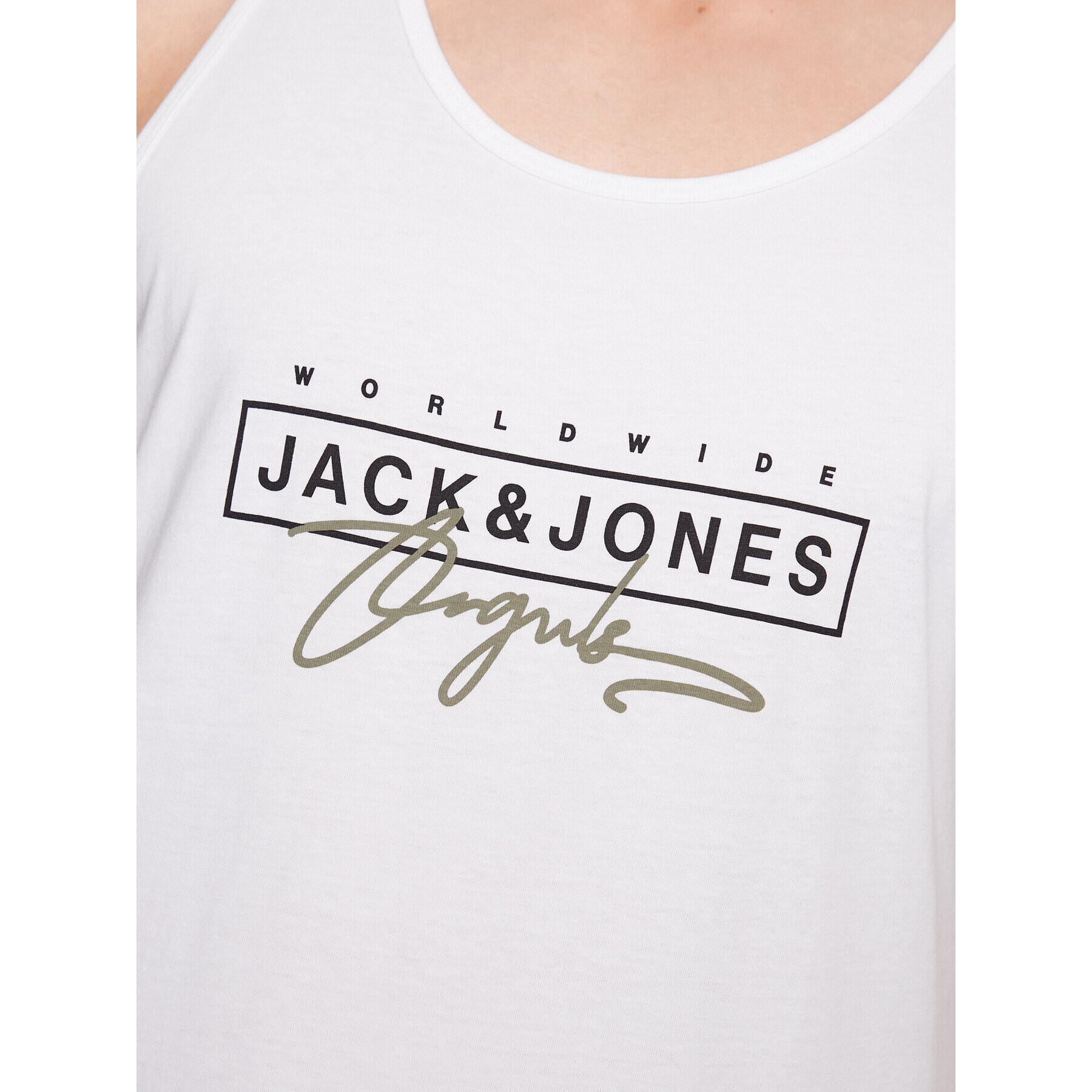 Jack&Jones Tank top Splash 12235520 Bílá Standard Fit - Pepit.cz