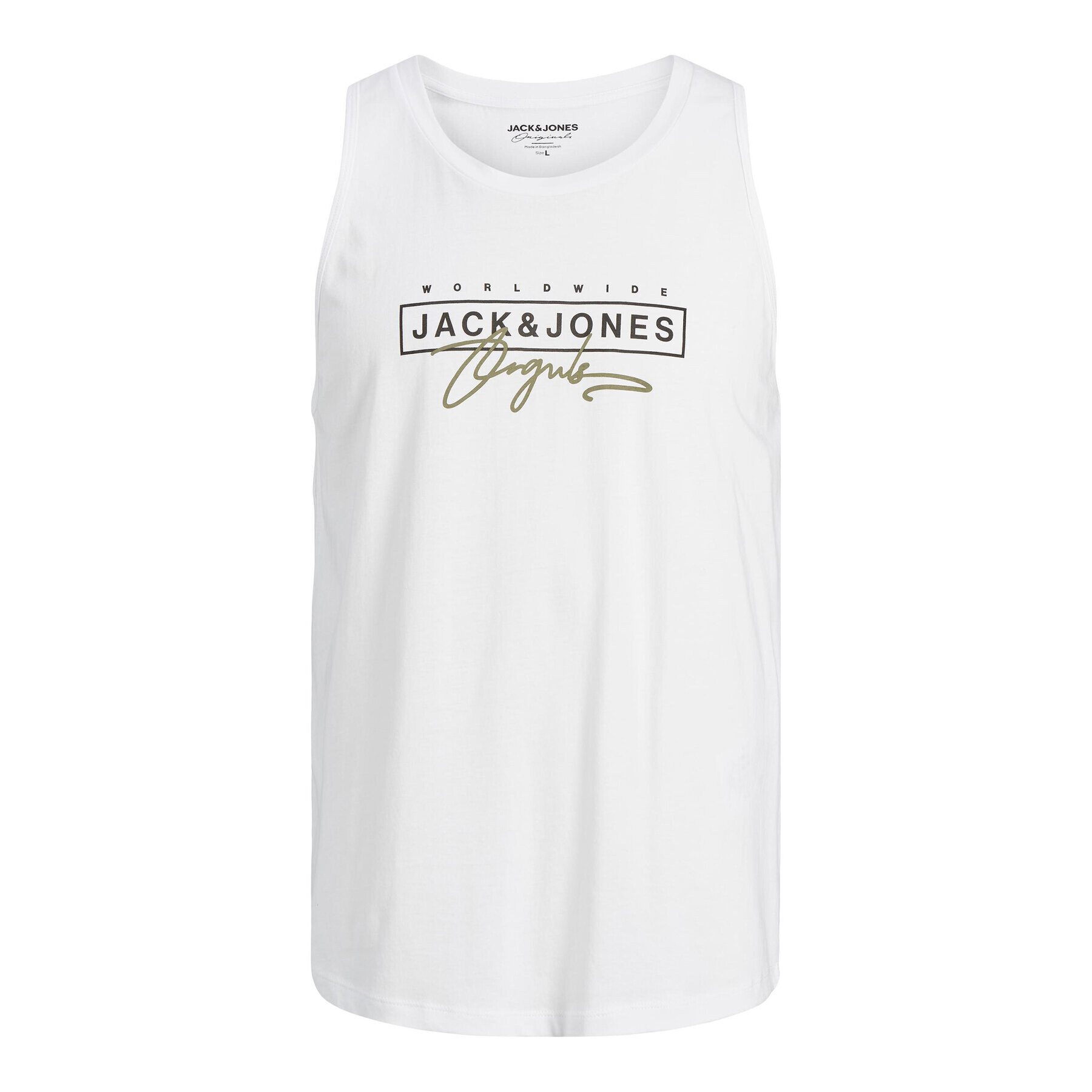 Jack&Jones Tank top Splash 12235520 Bílá Standard Fit - Pepit.cz