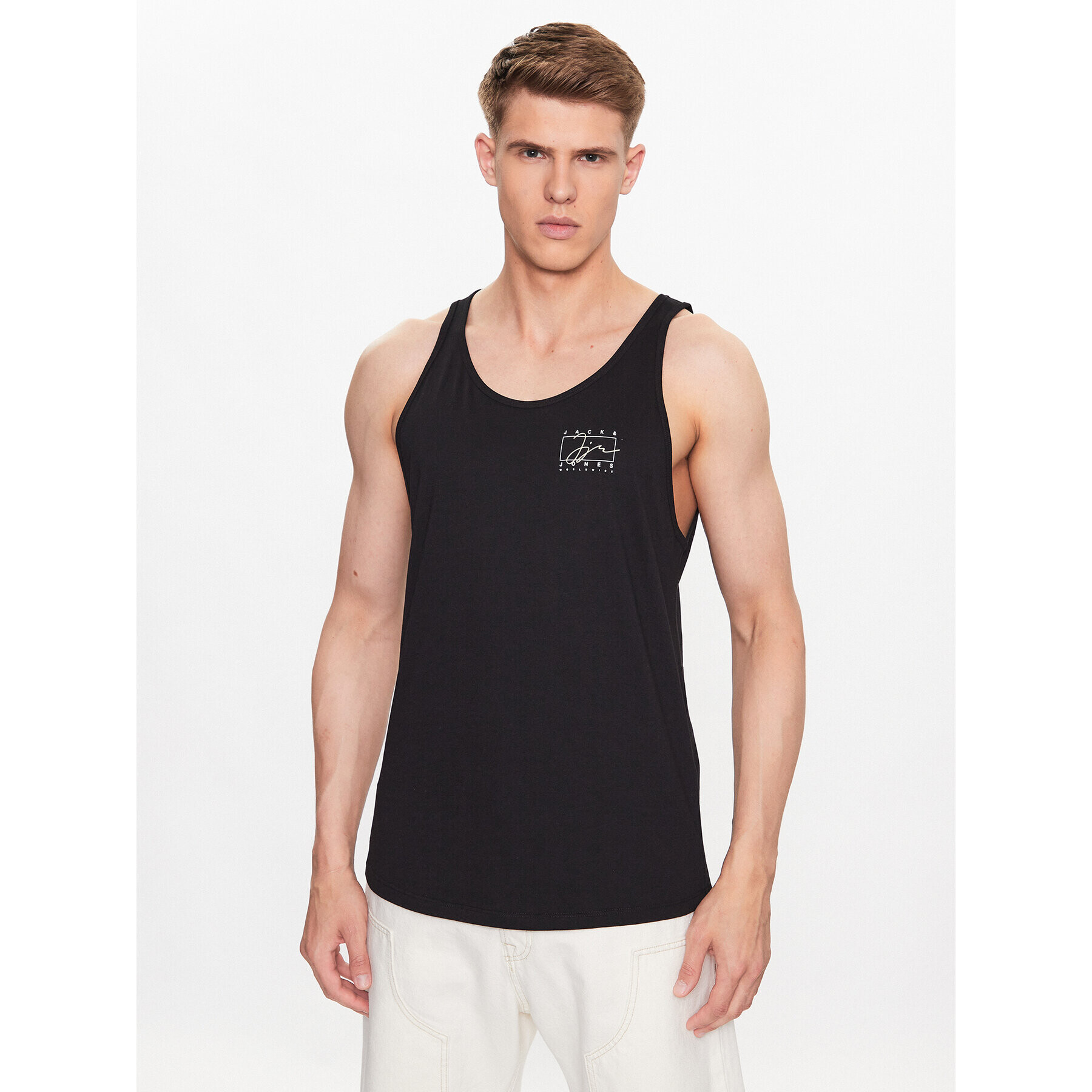 Jack&Jones Tank top Splash 12235520 Černá Standard Fit - Pepit.cz