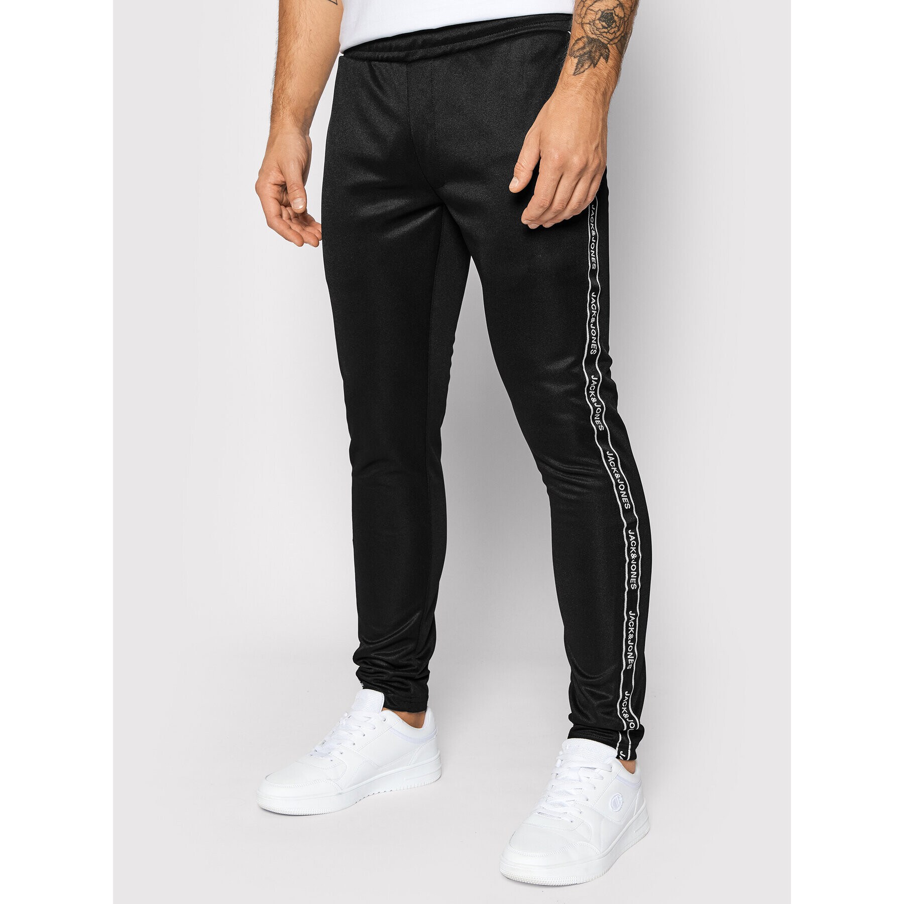 Jack&Jones Teplákové kalhoty 12193274 Will Černá Slim Fit - Pepit.cz